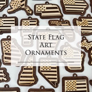 - All State Flag Art Ornaments