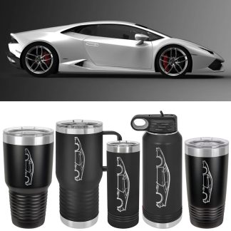 Lamborghini Huracan LP 610-4 Silhouette Drinkware - Tumbler and Water Bottle Styles Available!