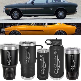 Celica Coupe Generation 1 Silhouette Drinkware - Tumbler and Water Bottle Styles Available!