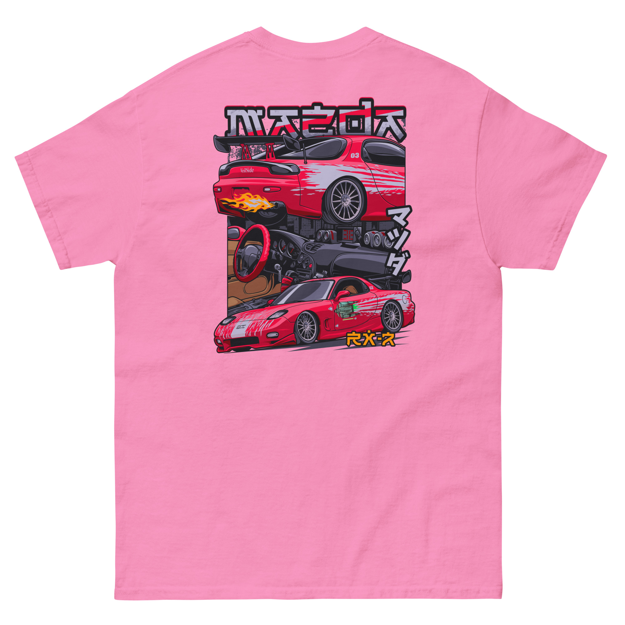 Dom's RX-7 Unisex Classic Tee (Front/Back Design) - Image 12