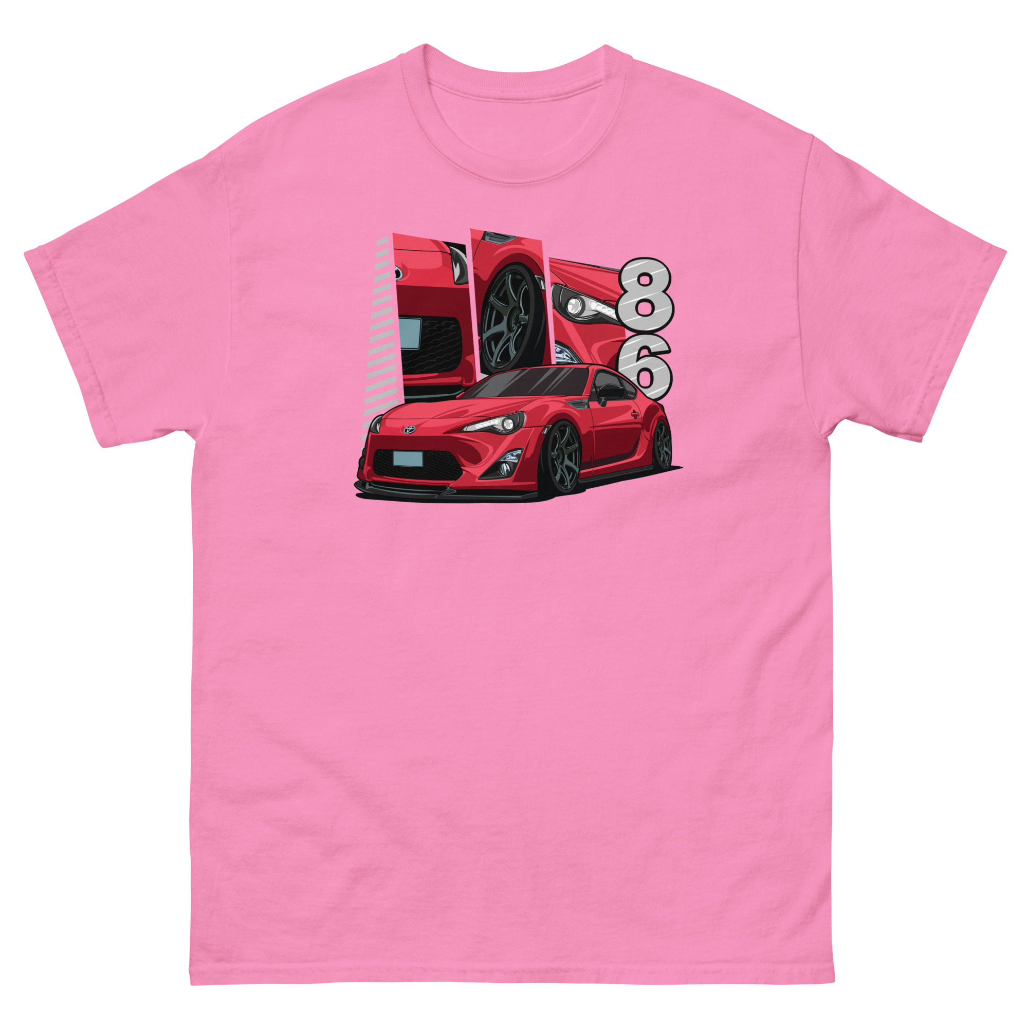 Red JDM GT86 Unisex Classic Tee - Image 23