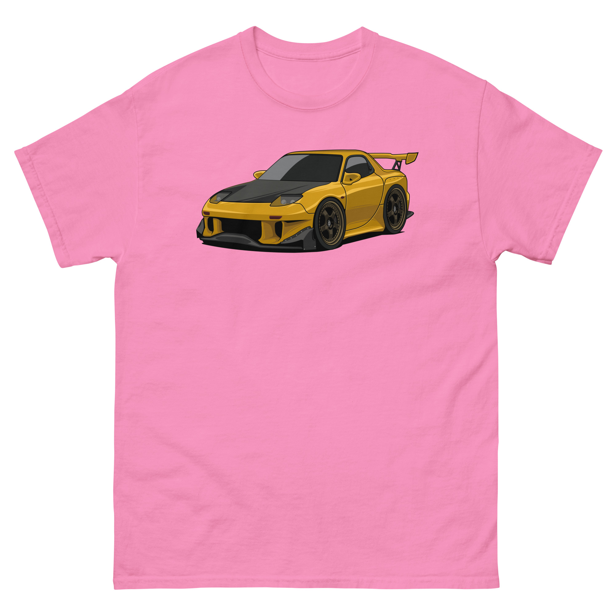 Yellow RX-7 Unisex Classic Tee - Image 23