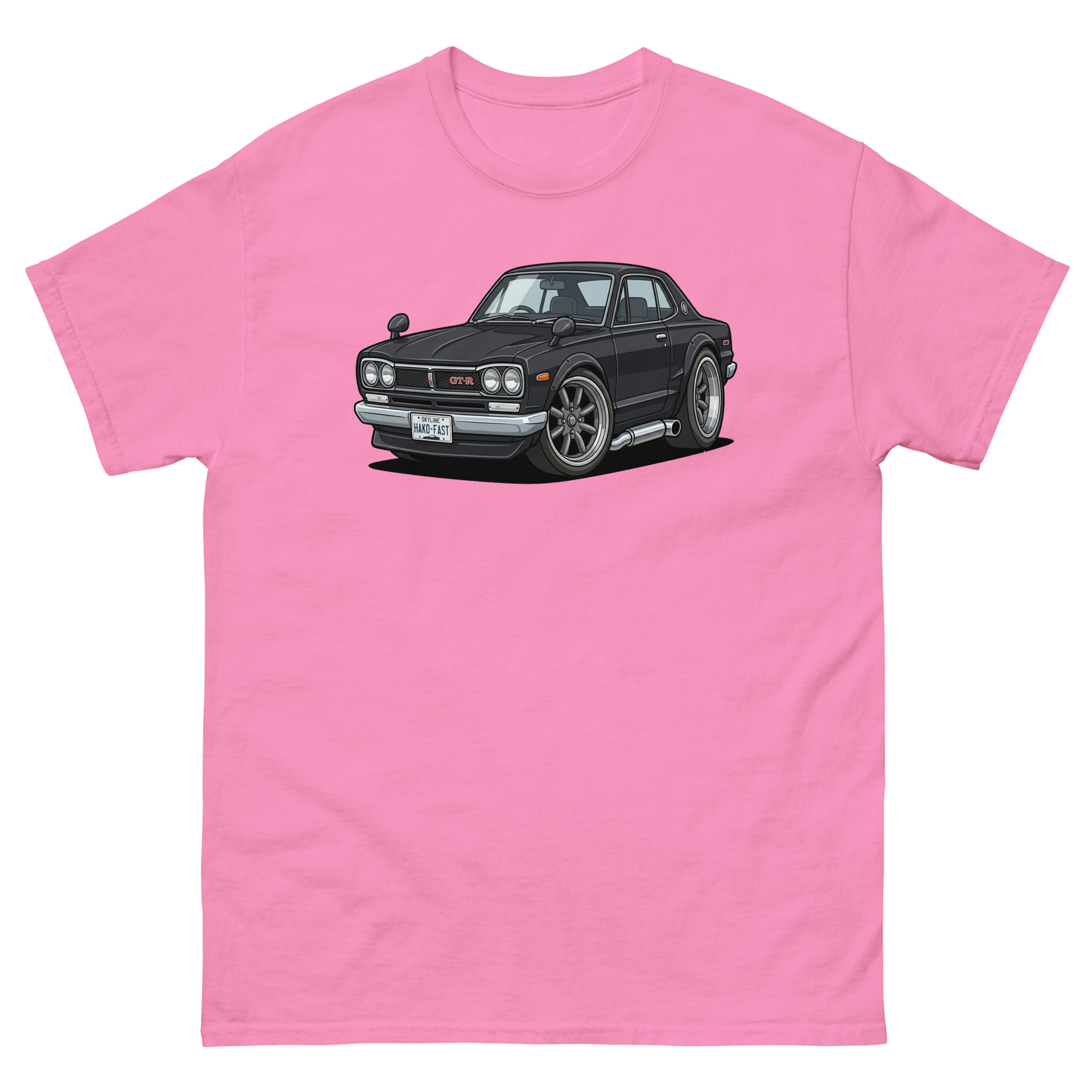 1971 Skyline GT-R Chibi Style Unisex Classic Tee - Image 12