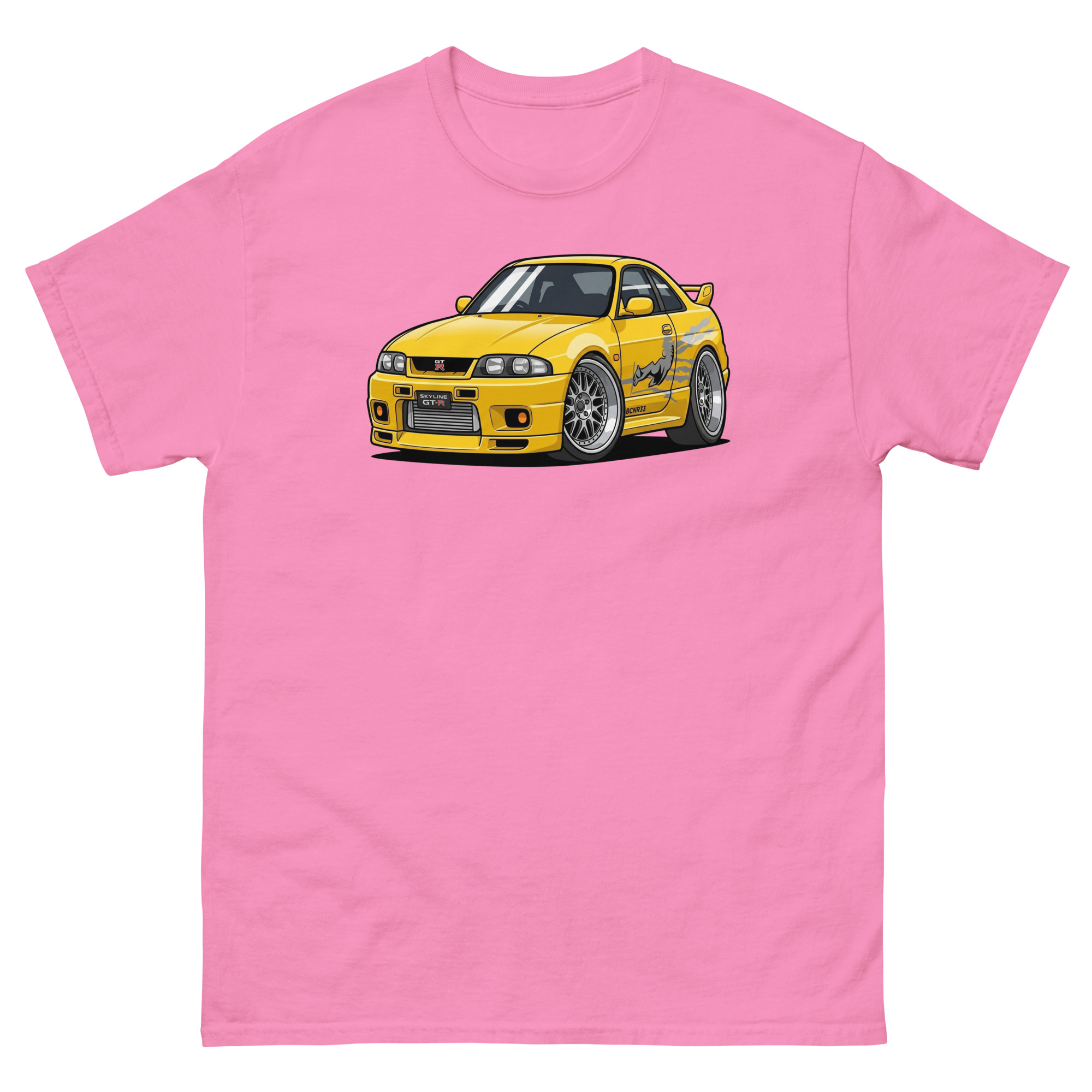 1995 Skyline GT-R R33 Chibi Style Unisex Classic Tee - Image 12
