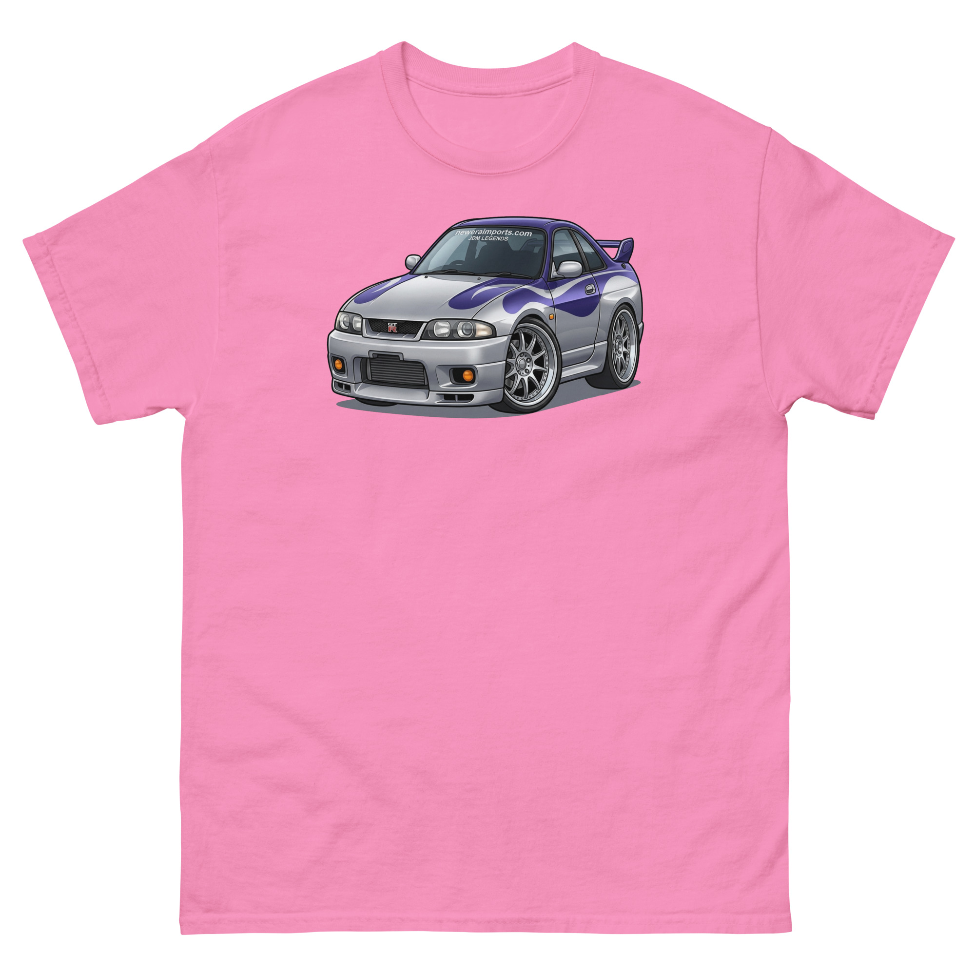 1996 Skyline GT-R R33 Chibi Style Unisex Classic Tee - Image 12