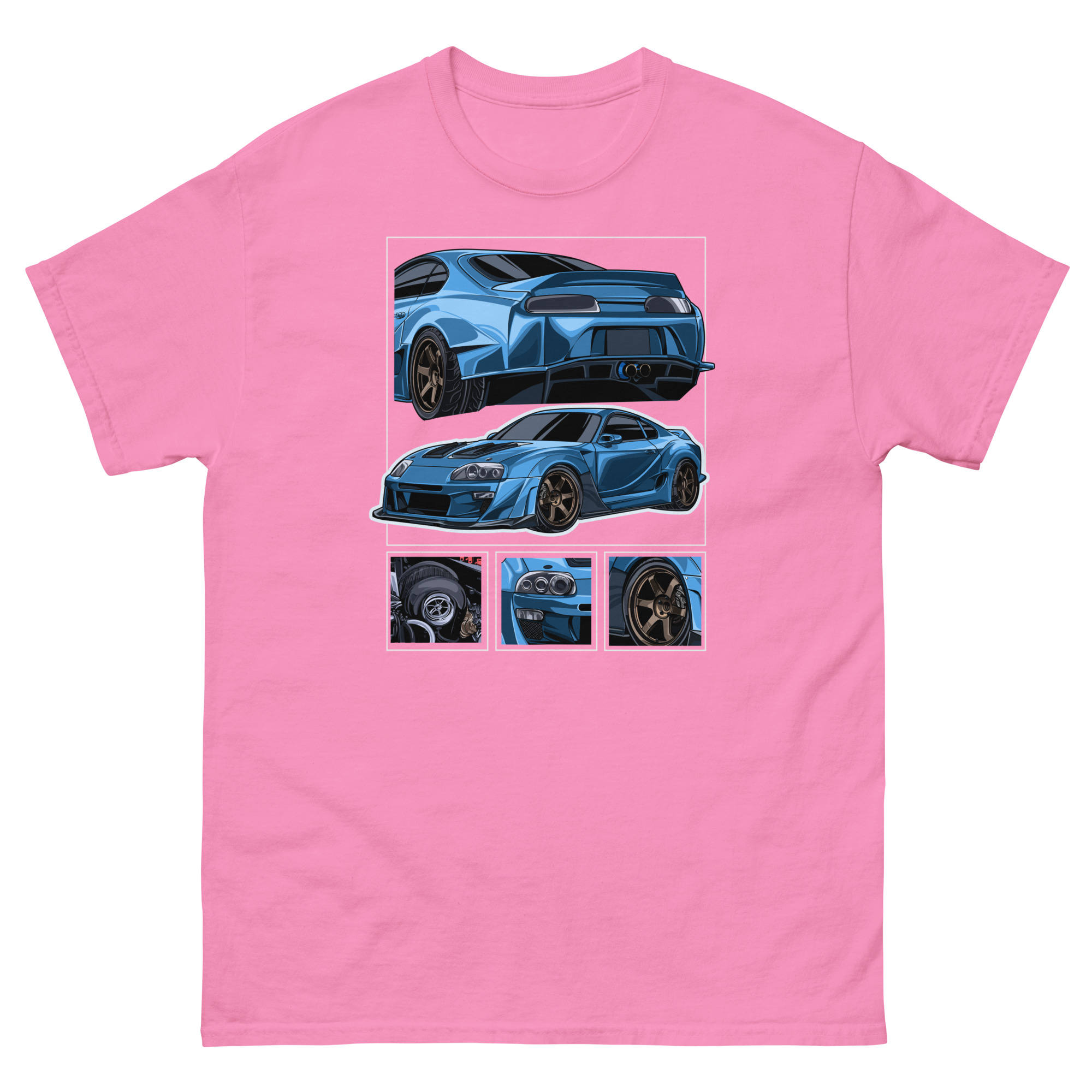JDM Blue MK4 Supra Unisex Classic Tee - Image 23