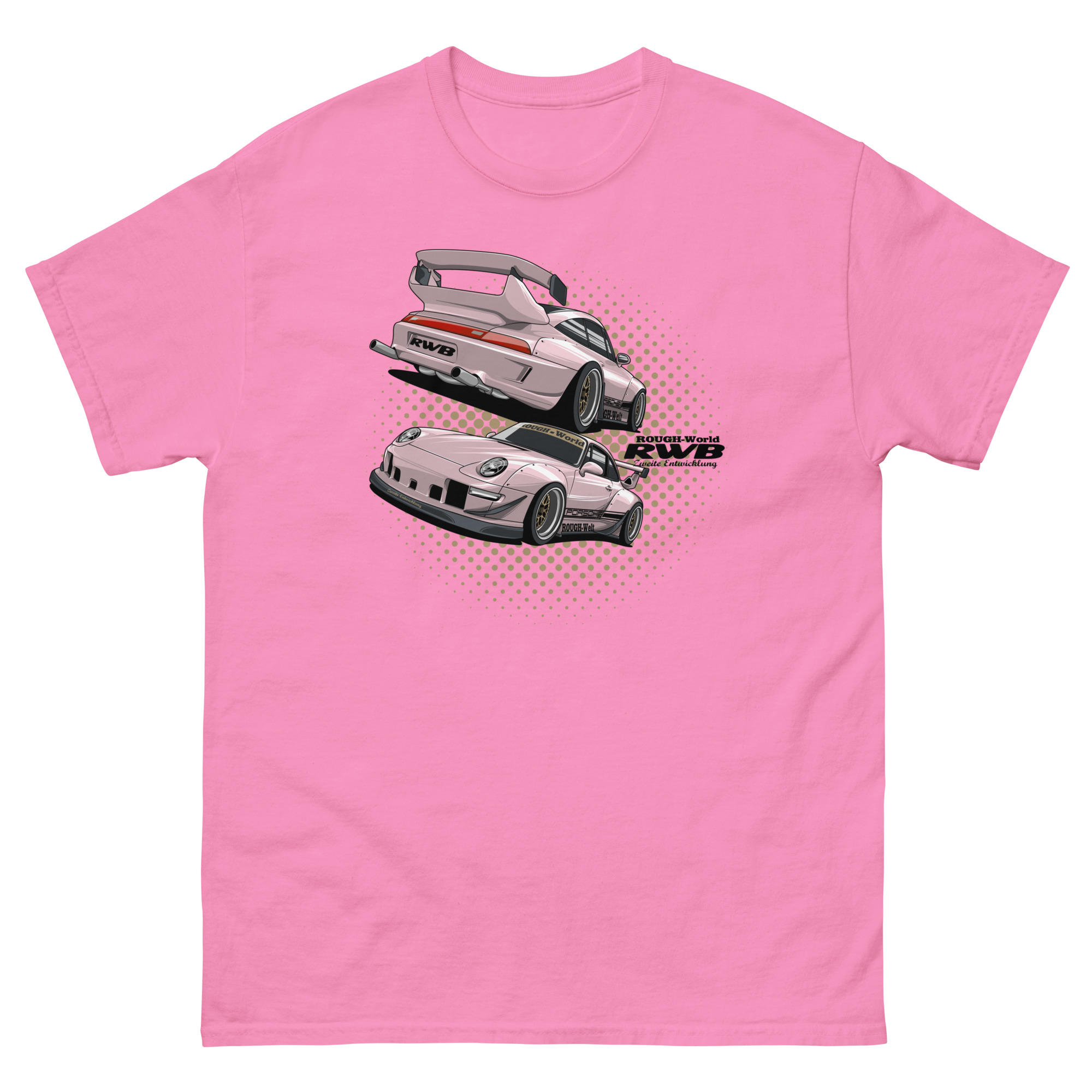 JDM Pink RWB Unisex Classic Tee - Image 12