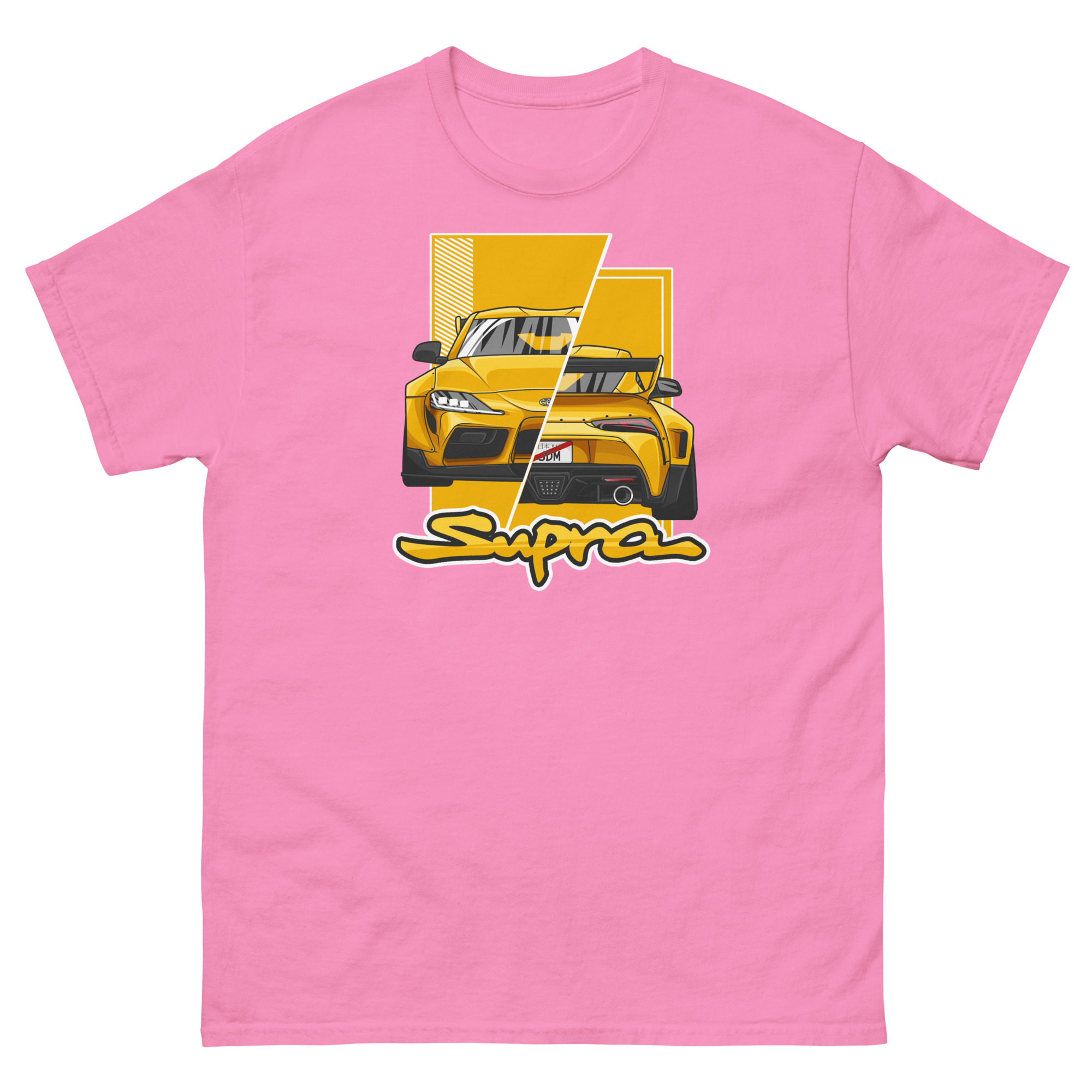 JDM Supra MK5 Yellow Unisex Classic Tee - Image 12