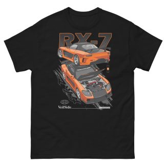 Han's Orange RX-7 Unisex Classic Tee