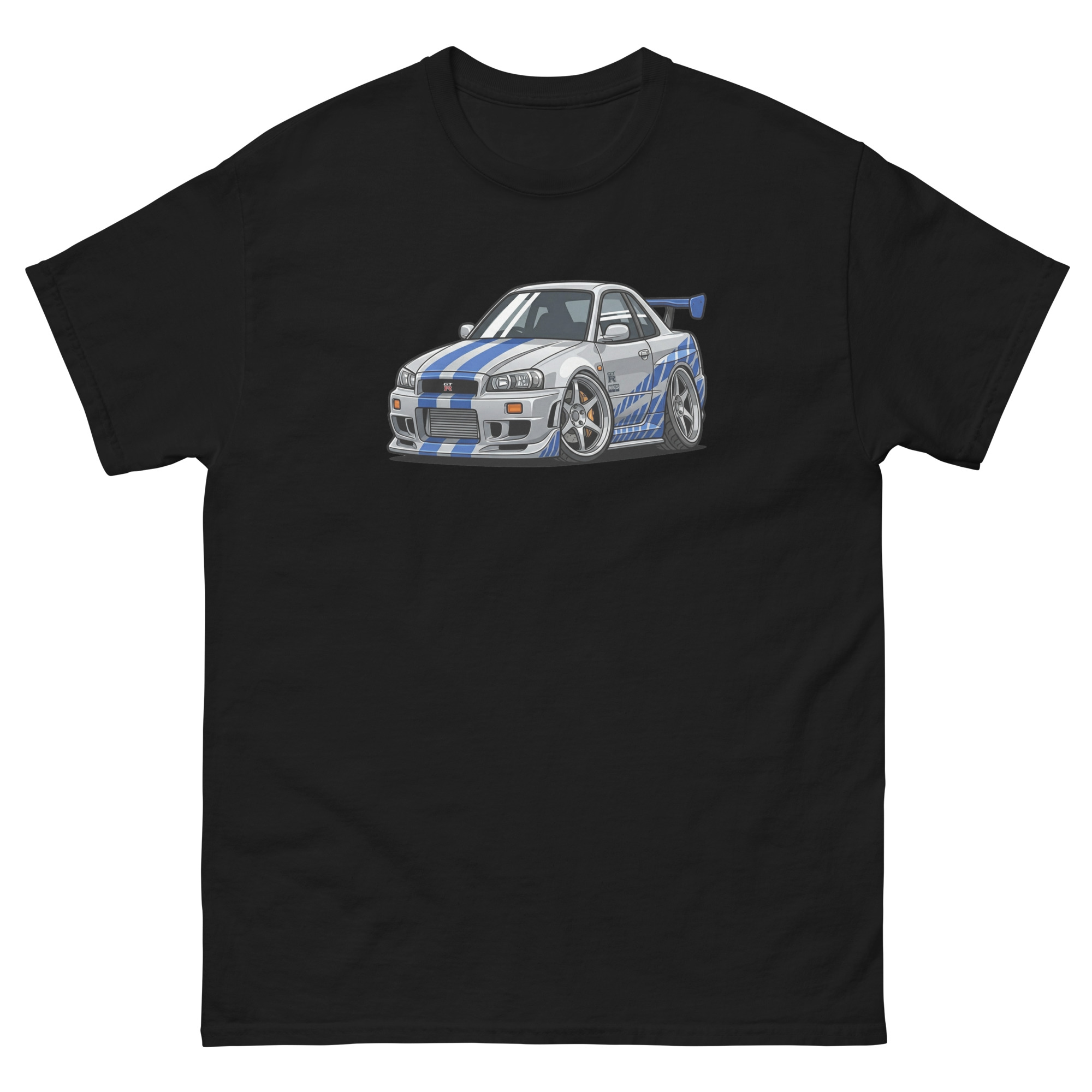 Brian's 1999 Skyline GT-R R34 Chibi Style Unisex Classic Tee