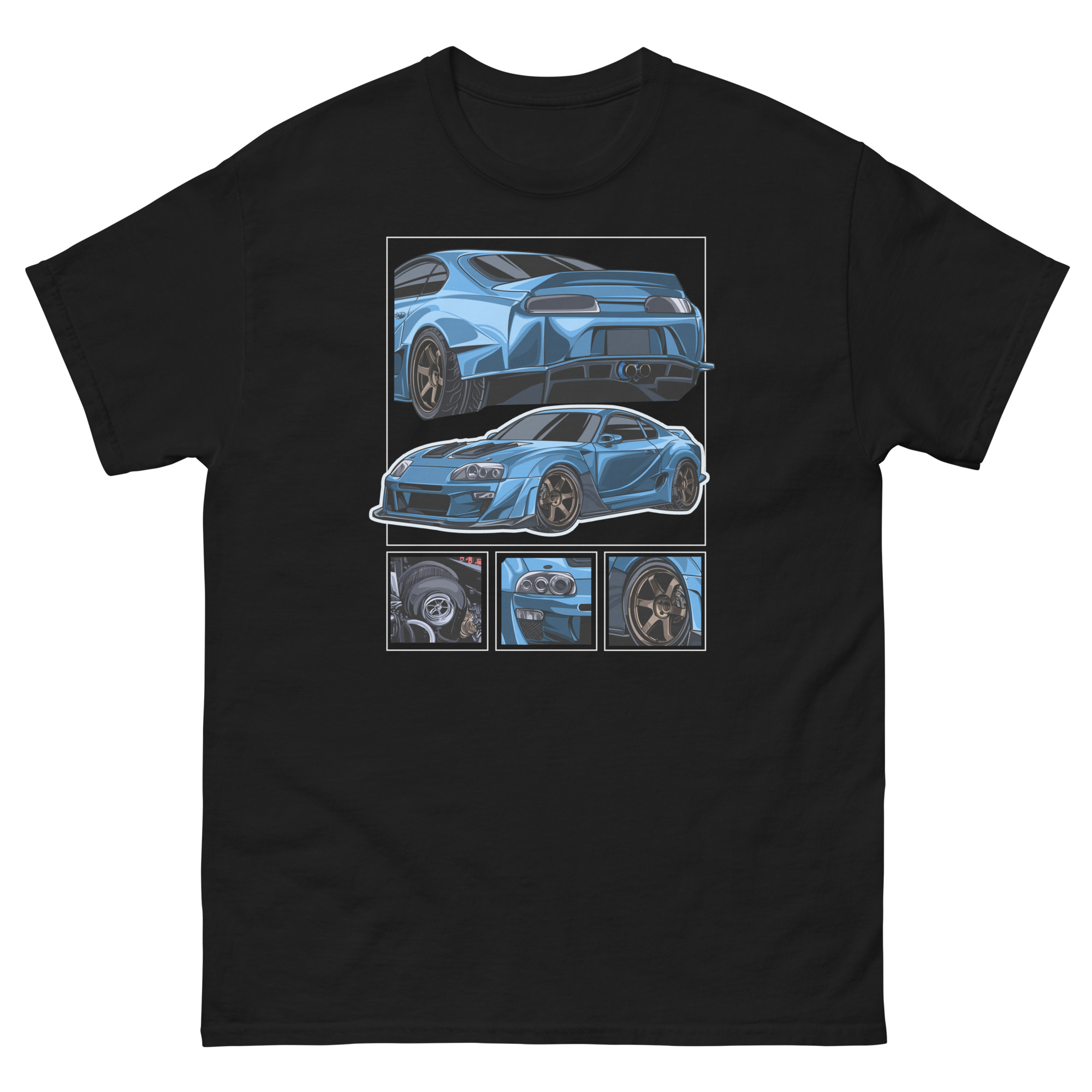 JDM Blue MK4 Supra Unisex Classic Tee