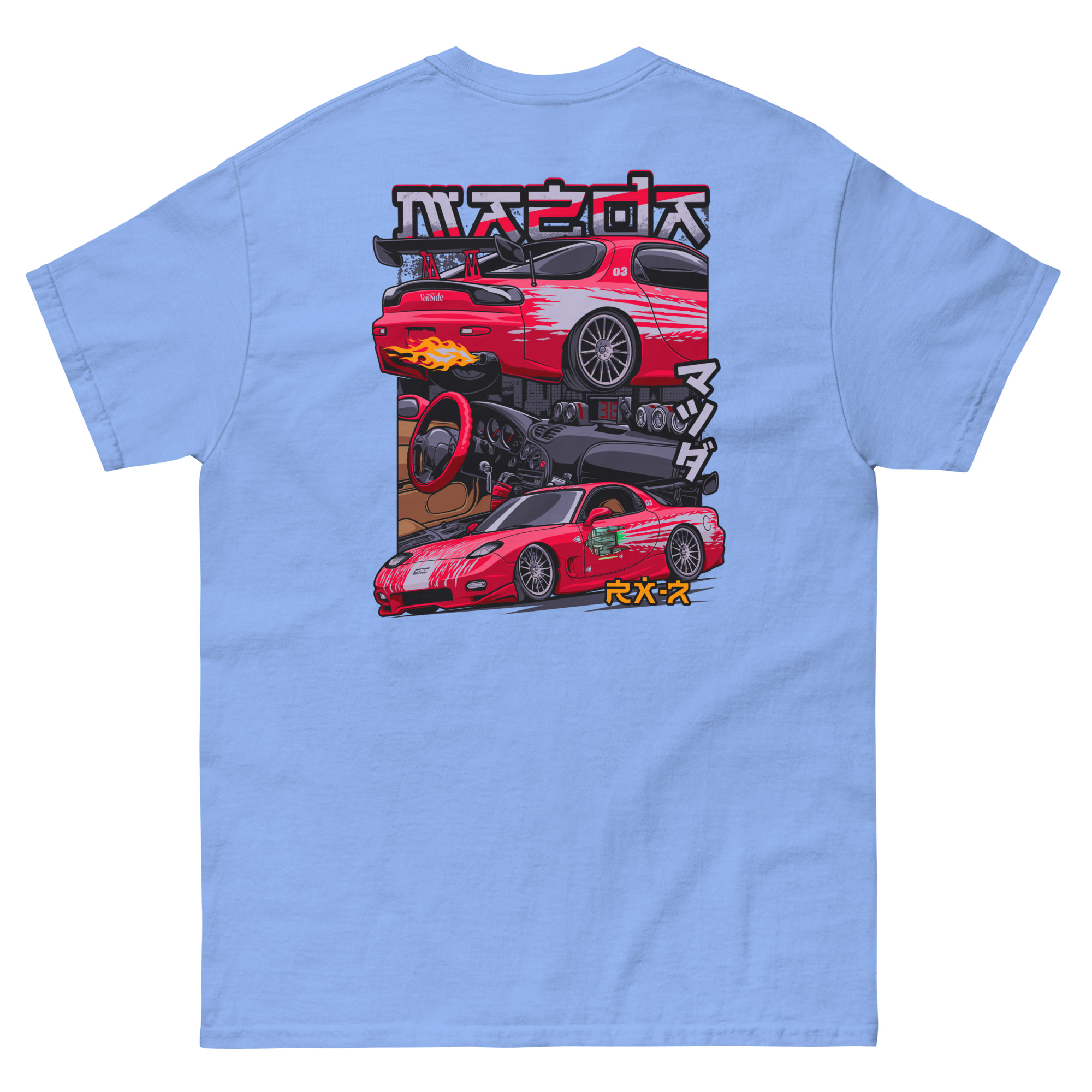 Dom's RX-7 Unisex Classic Tee (Front/Back Design) - Image 13