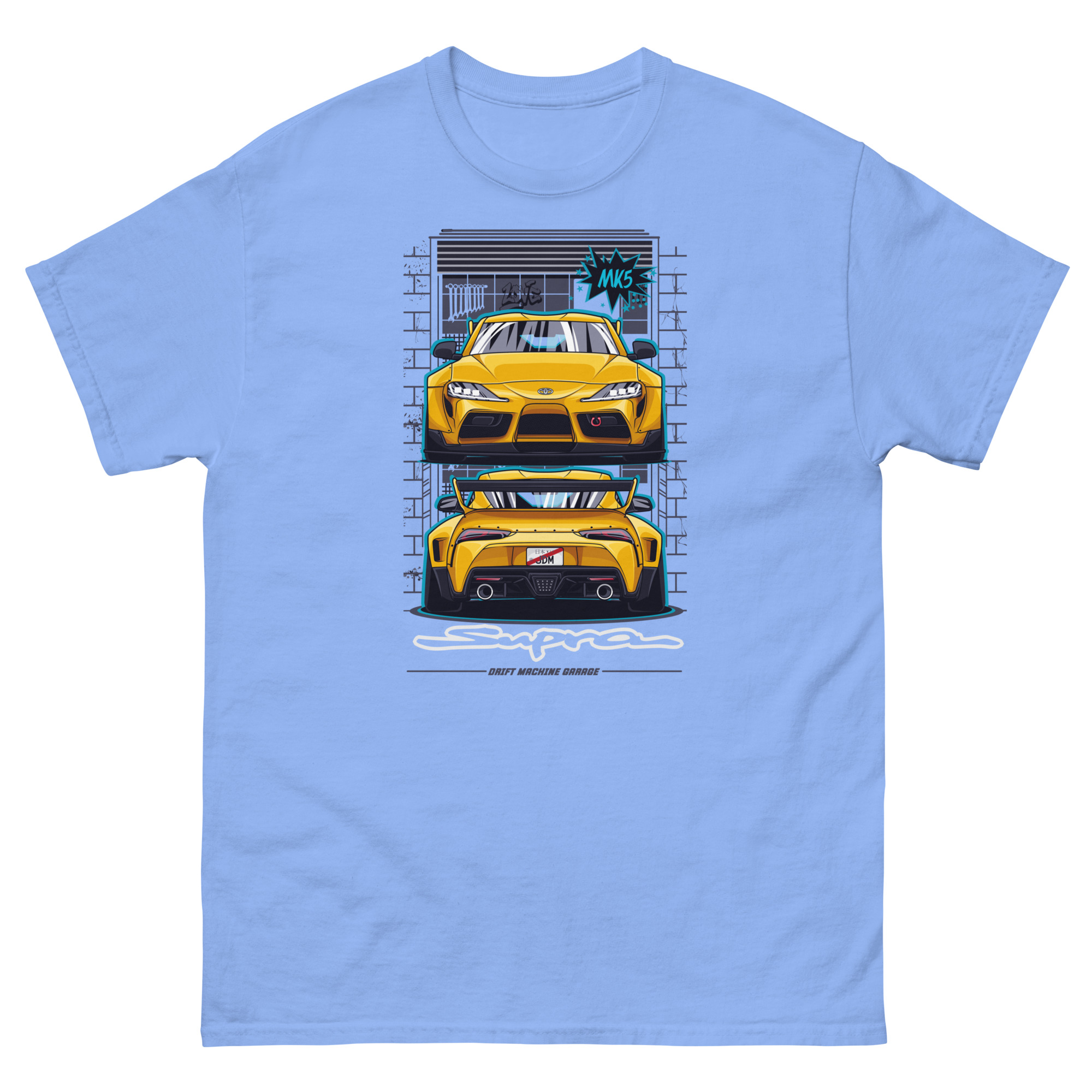 JDM Yellow Supra MK5 Unisex Classic Tee - Image 13