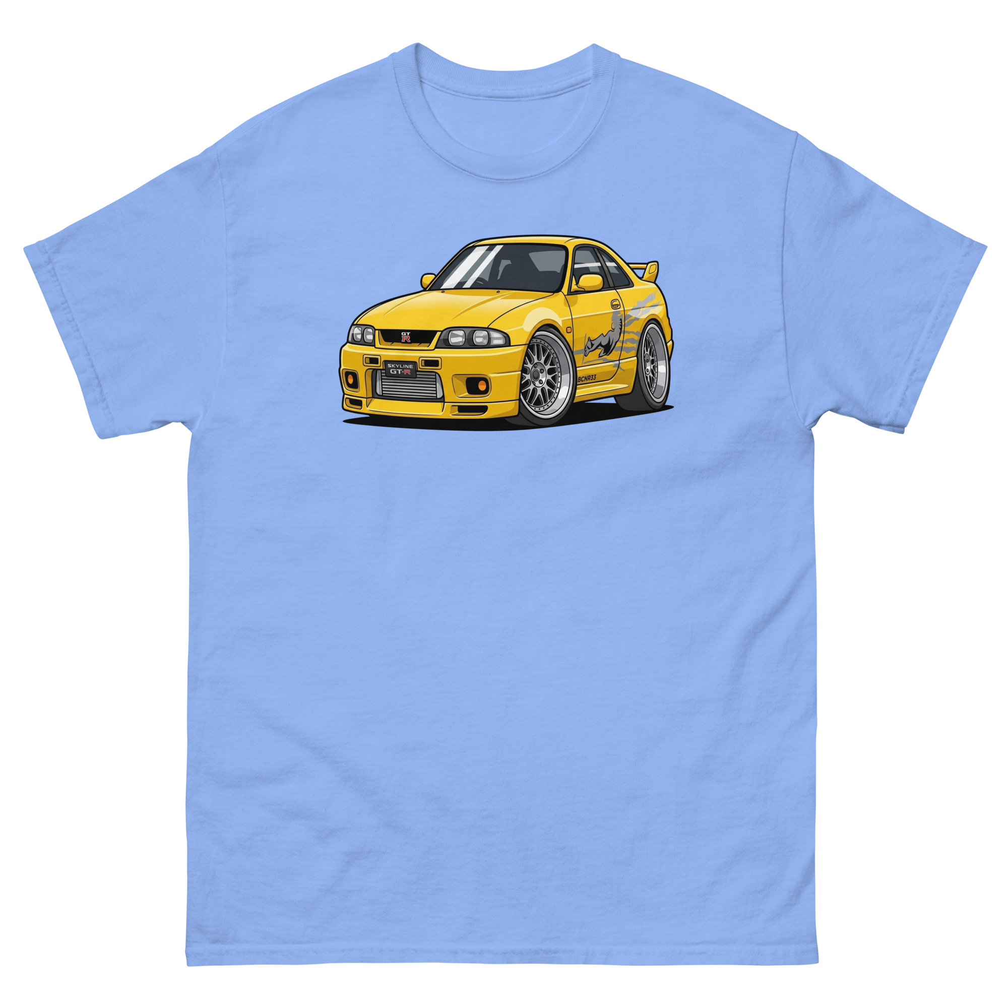 1995 Skyline GT-R R33 Chibi Style Unisex Classic Tee - Image 13