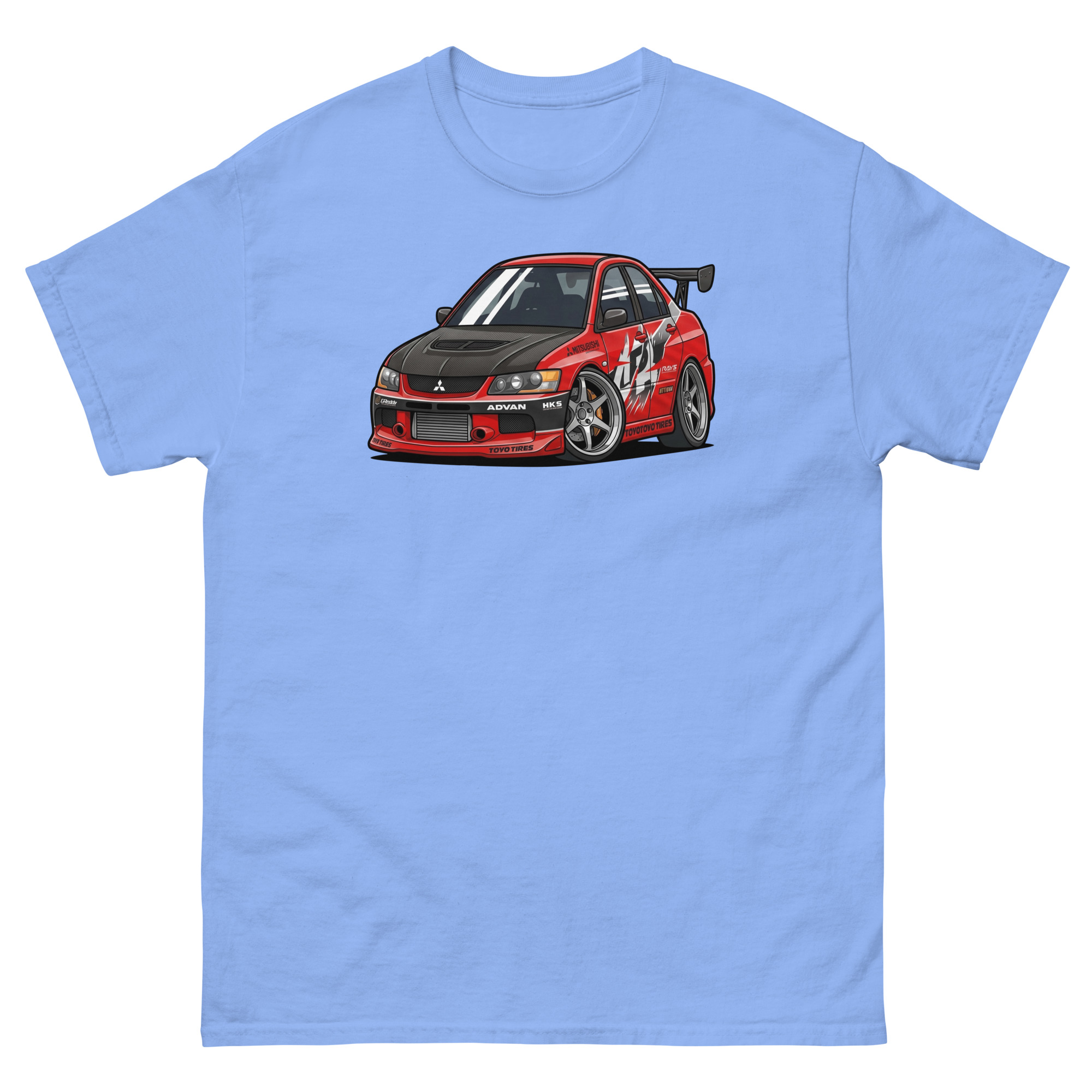 2006 Evo IX Chibi Style Unisex Classic Tee - Image 13