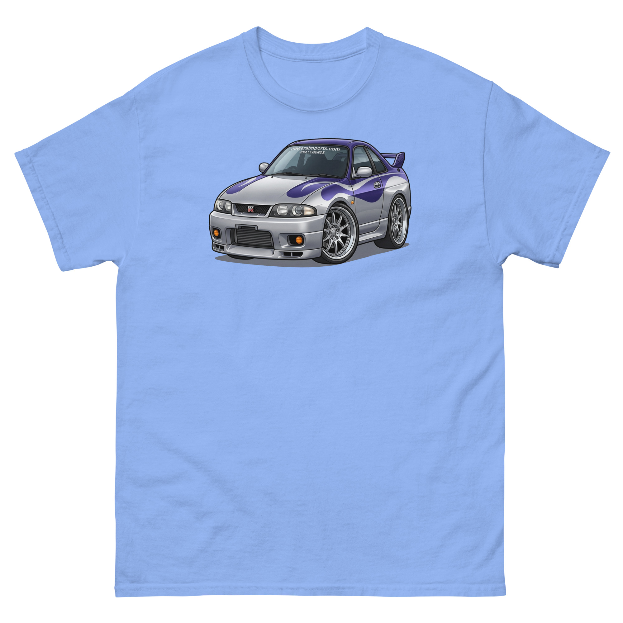 1996 Skyline GT-R R33 Chibi Style Unisex Classic Tee - Image 13