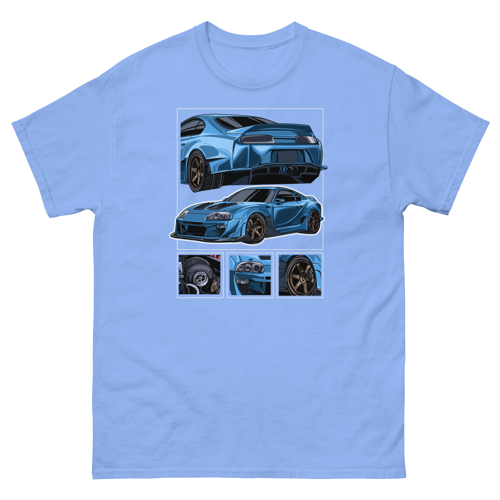 JDM Blue MK4 Supra Unisex Classic Tee - Image 25