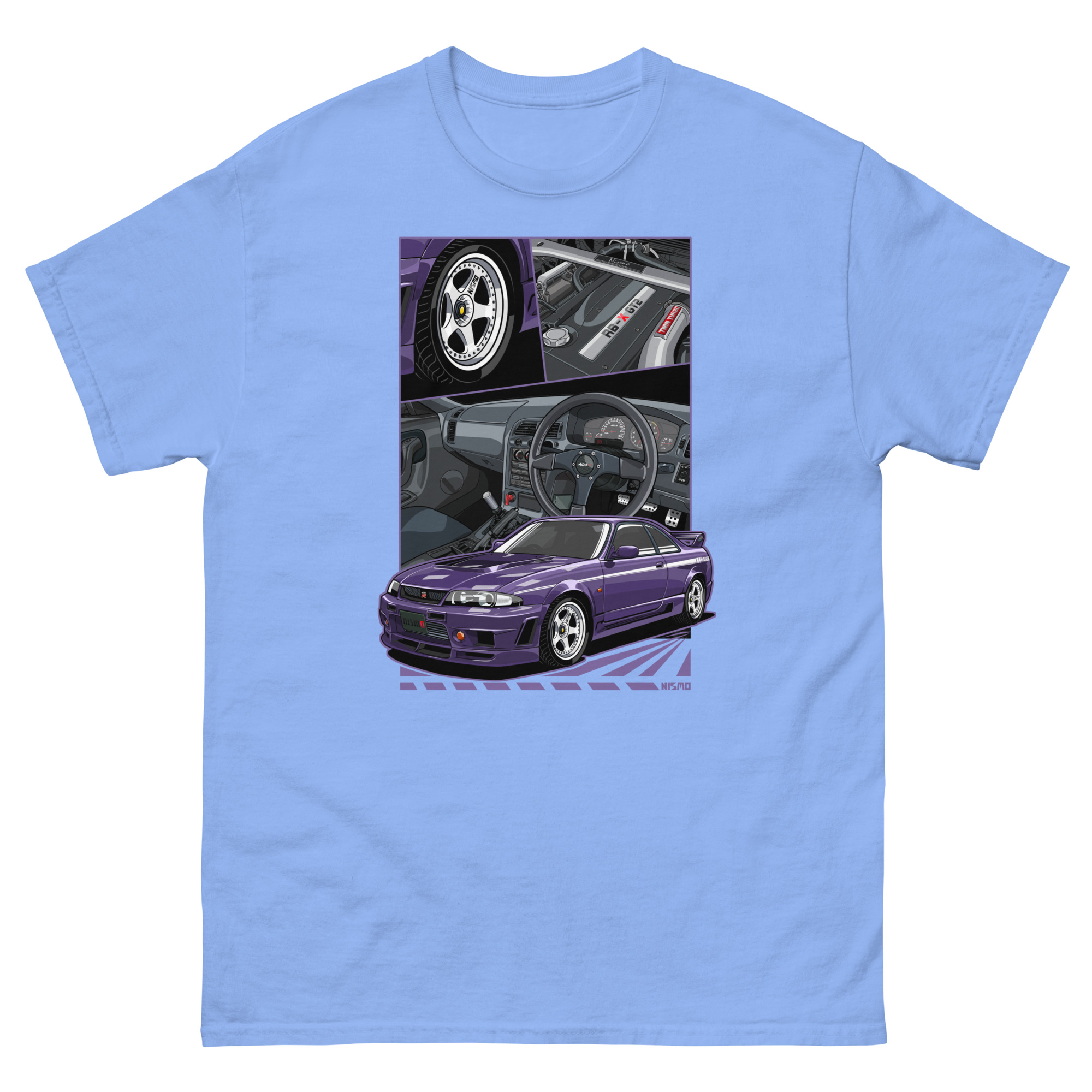 Purple Skyline R34 Unisex Classic Tee - Image 13