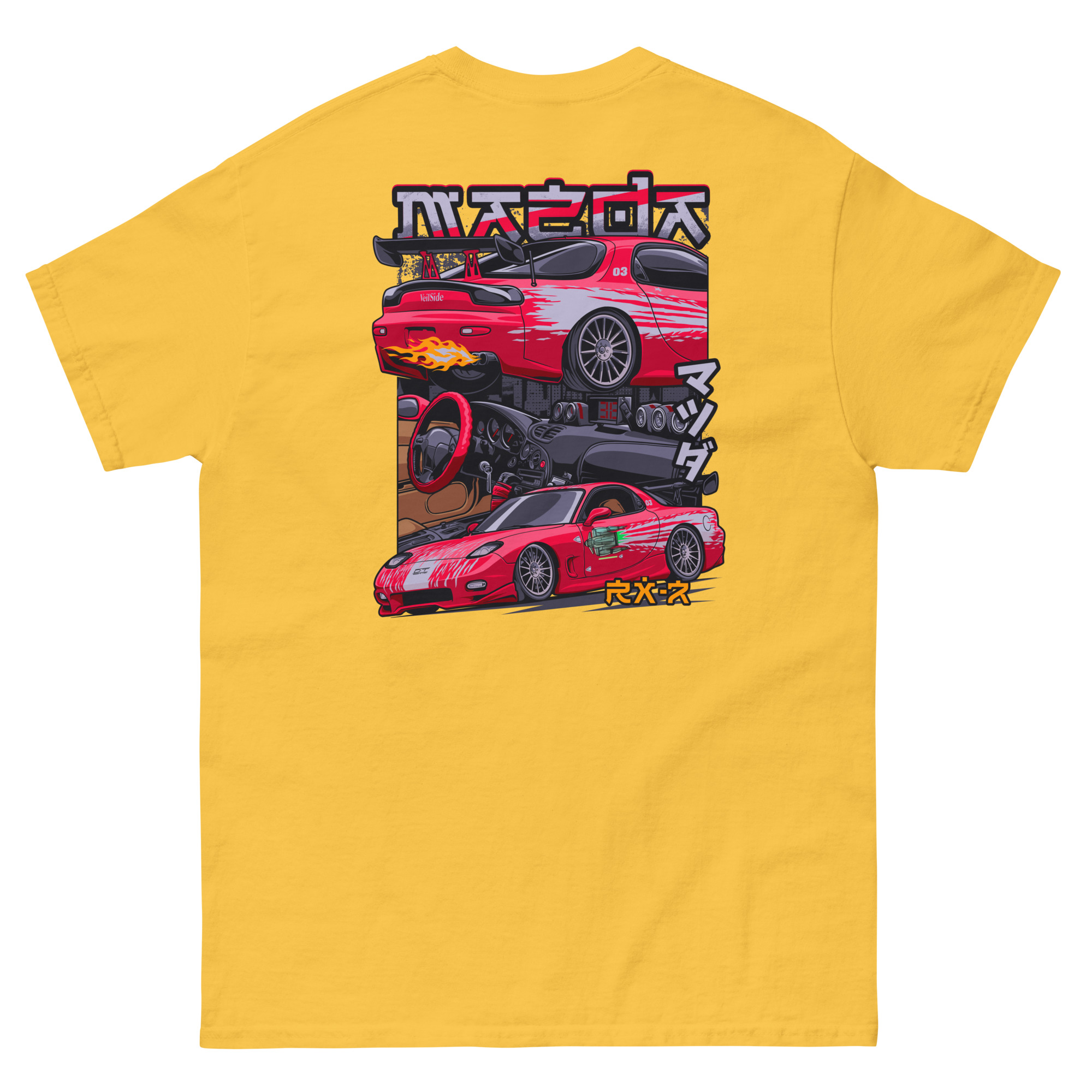 Dom's RX-7 Unisex Classic Tee (Front/Back Design) - Image 17