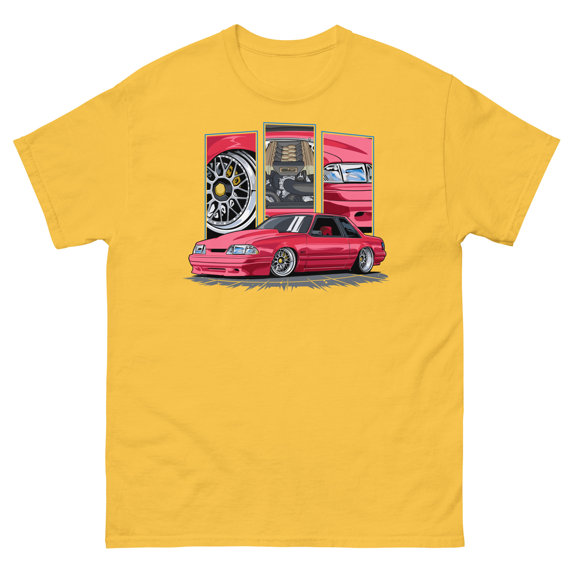 Red Foxbody Cobra Unisex Classic Tee - Image 17