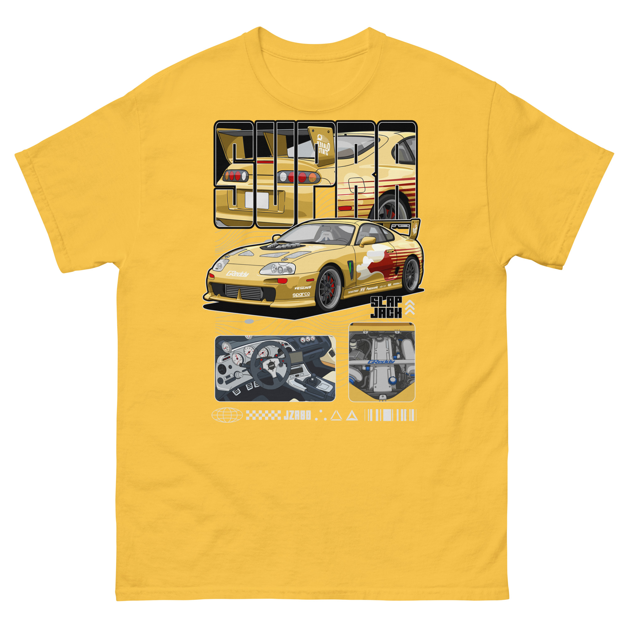 Slap Jack's Supra MK4 Unisex Classic Tee - Image 17