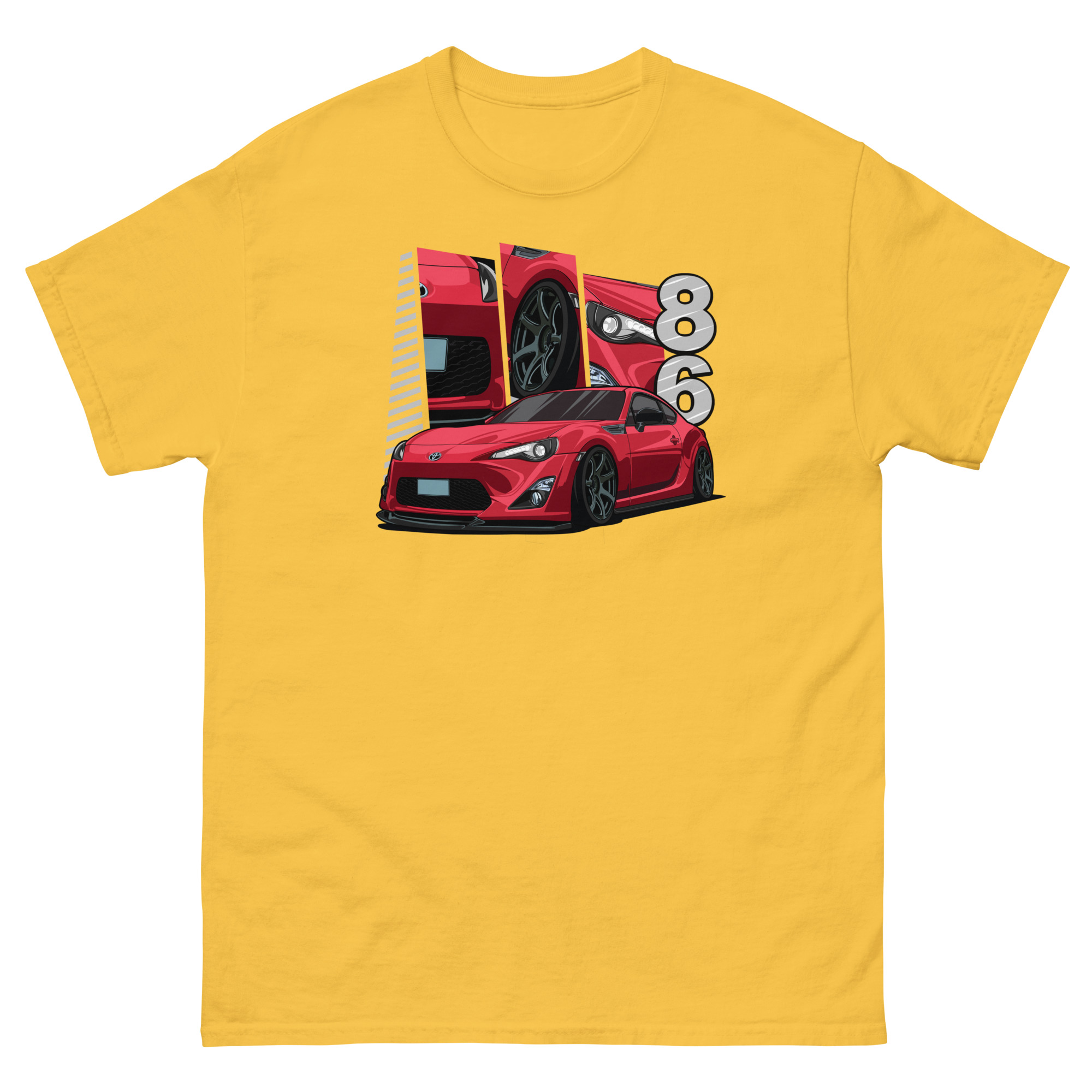 Red JDM GT86 Unisex Classic Tee - Image 33