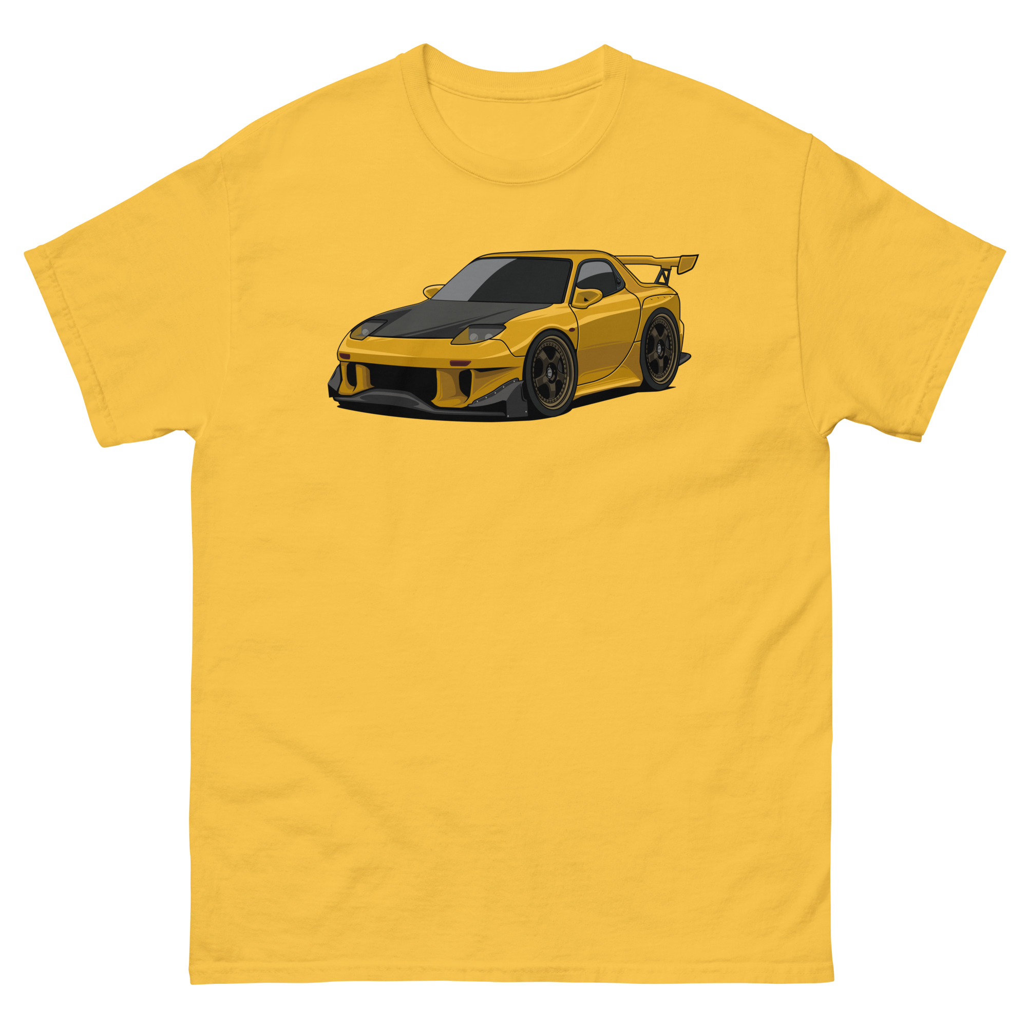 Yellow RX-7 Unisex Classic Tee - Image 33