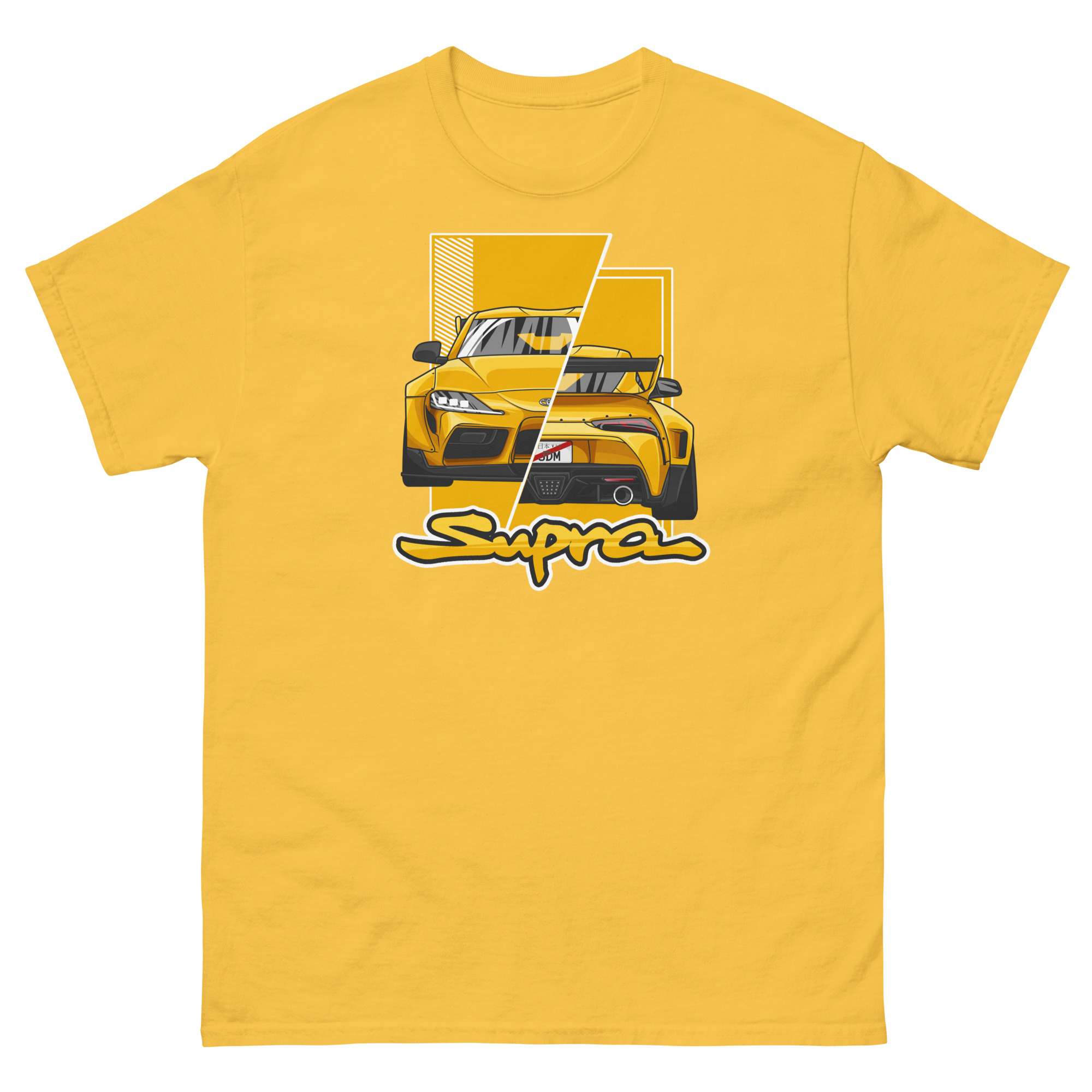 JDM Supra MK5 Yellow Unisex Classic Tee - Image 17