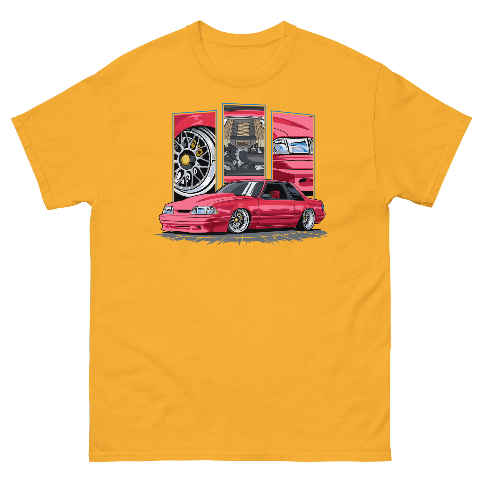 Red Foxbody Cobra Unisex Classic Tee - Image 14