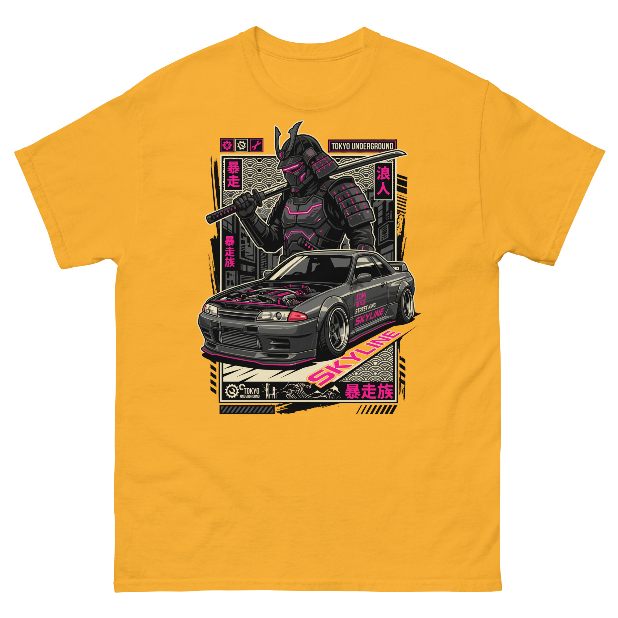Samurai Skyline R32 Unisex Classic Tee - Image 14