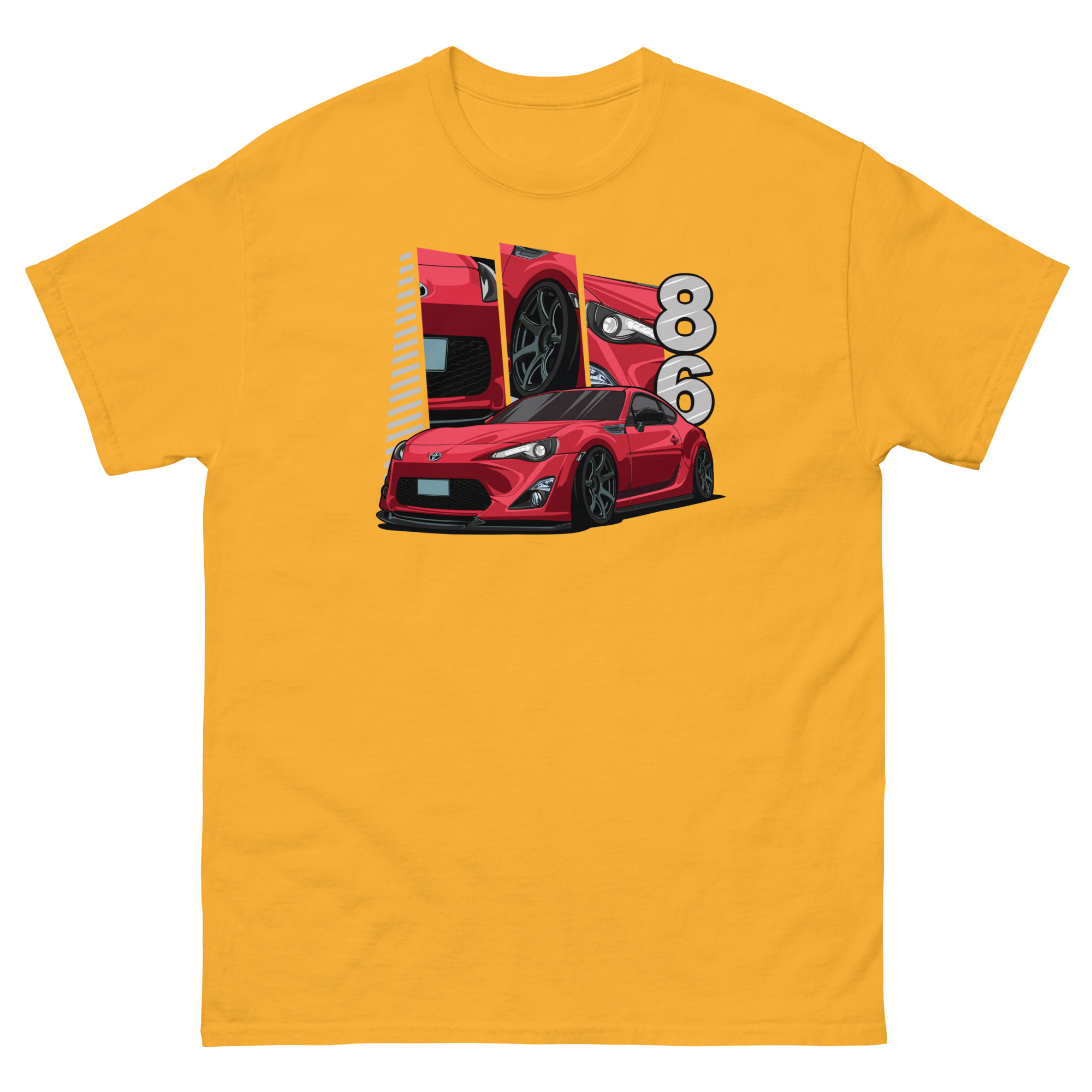 Red JDM GT86 Unisex Classic Tee - Image 27