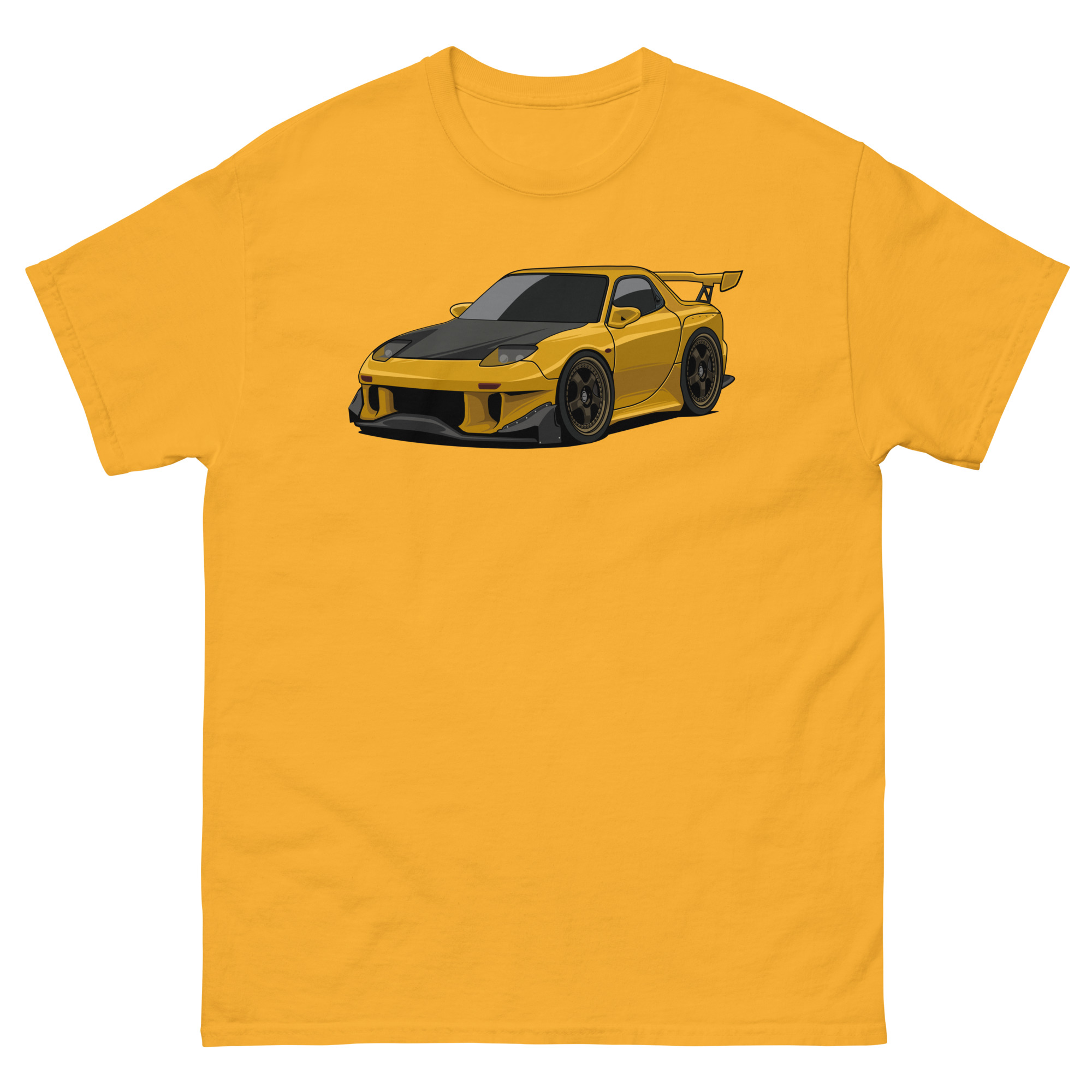 Yellow RX-7 Unisex Classic Tee - Image 27