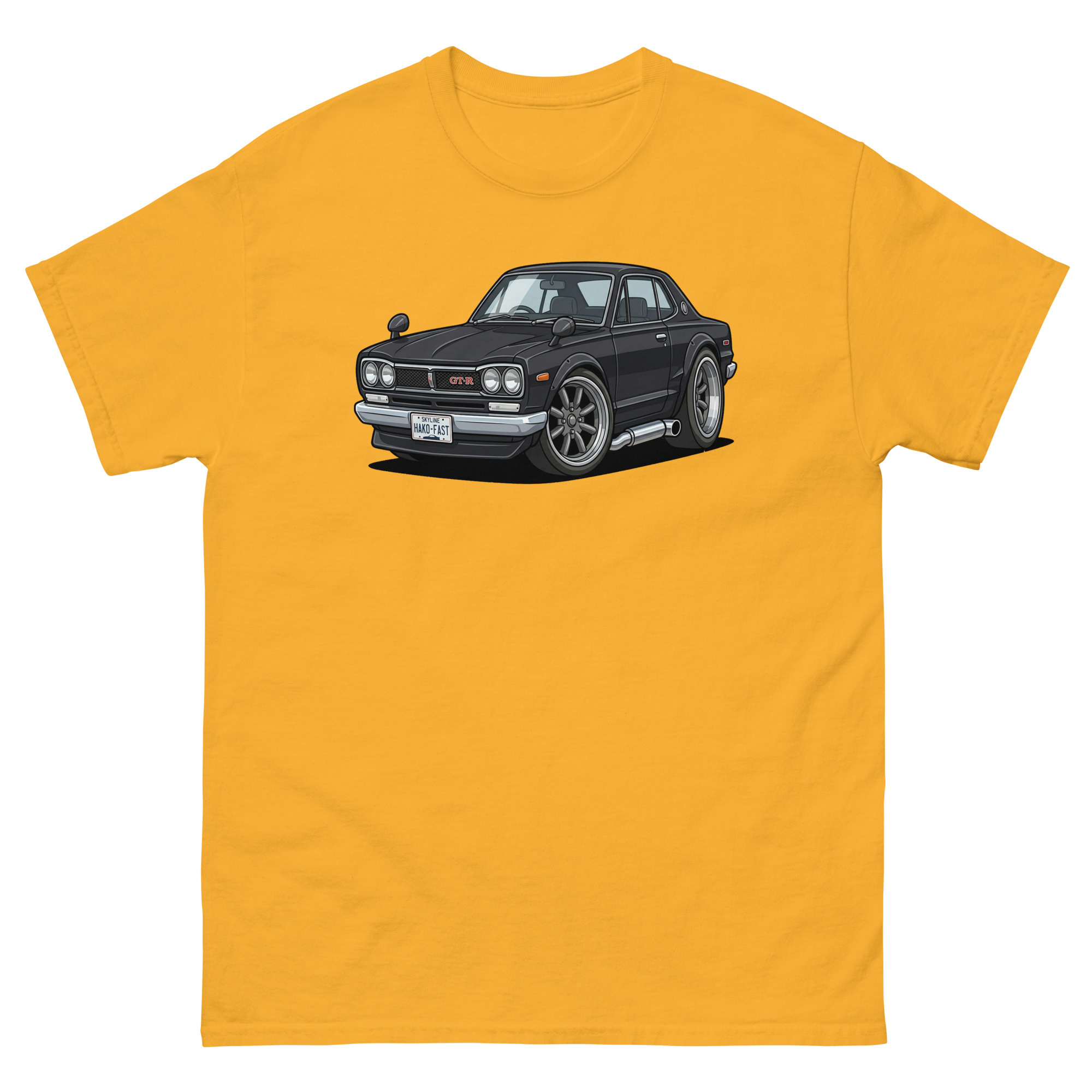 1971 Skyline GT-R Chibi Style Unisex Classic Tee - Image 14