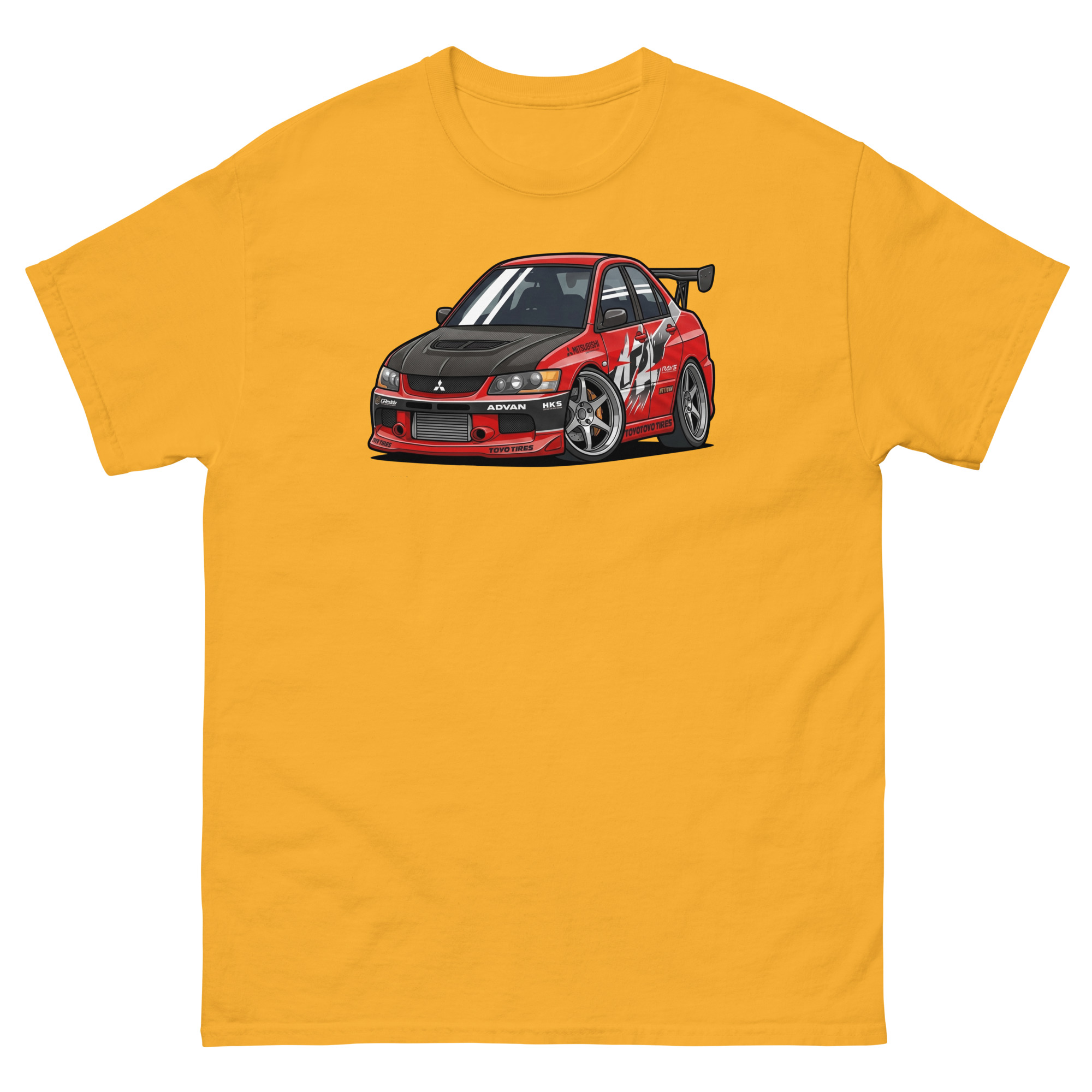 2006 Evo IX Chibi Style Unisex Classic Tee - Image 14