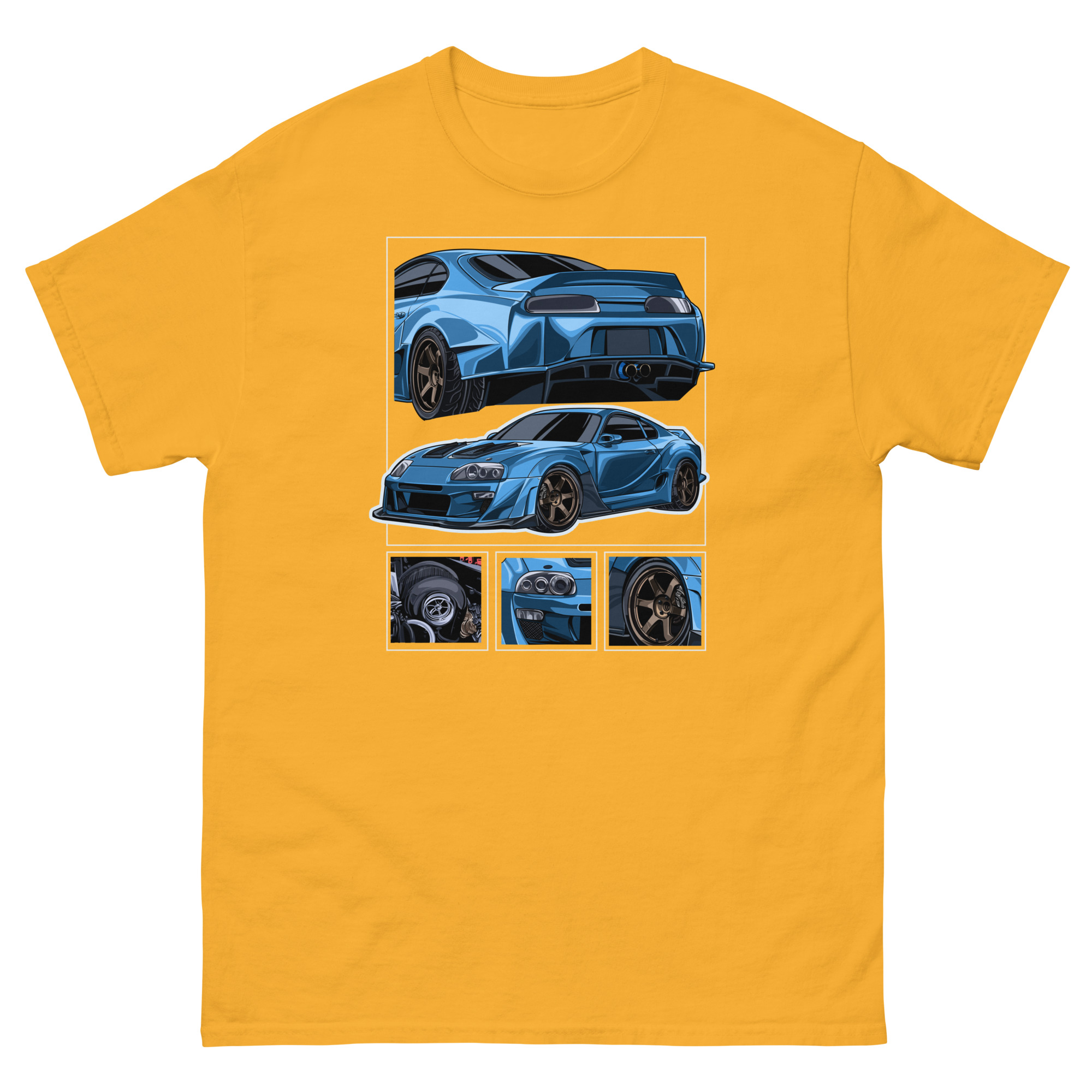 JDM Blue MK4 Supra Unisex Classic Tee - Image 27