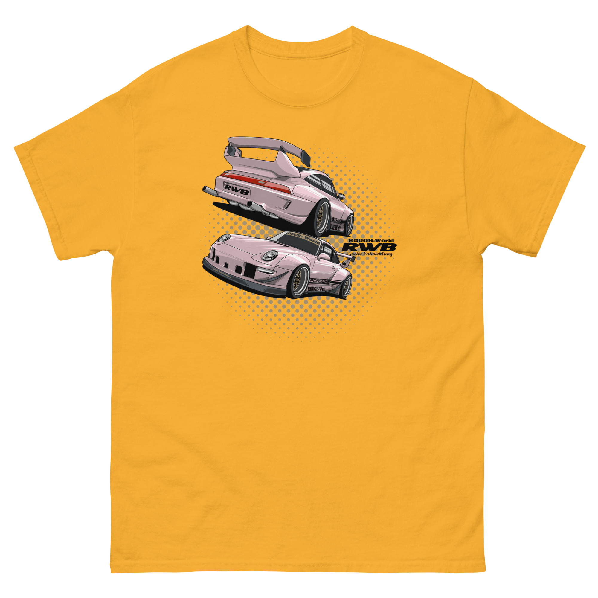 JDM Pink RWB Unisex Classic Tee - Image 14
