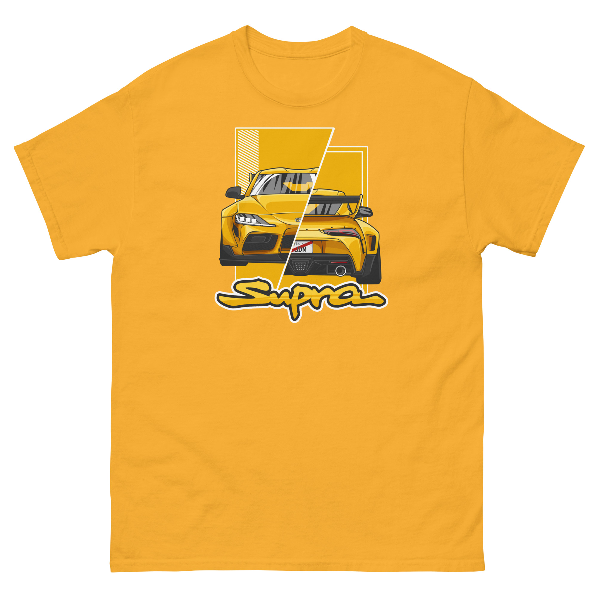 JDM Supra MK5 Yellow Unisex Classic Tee - Image 14