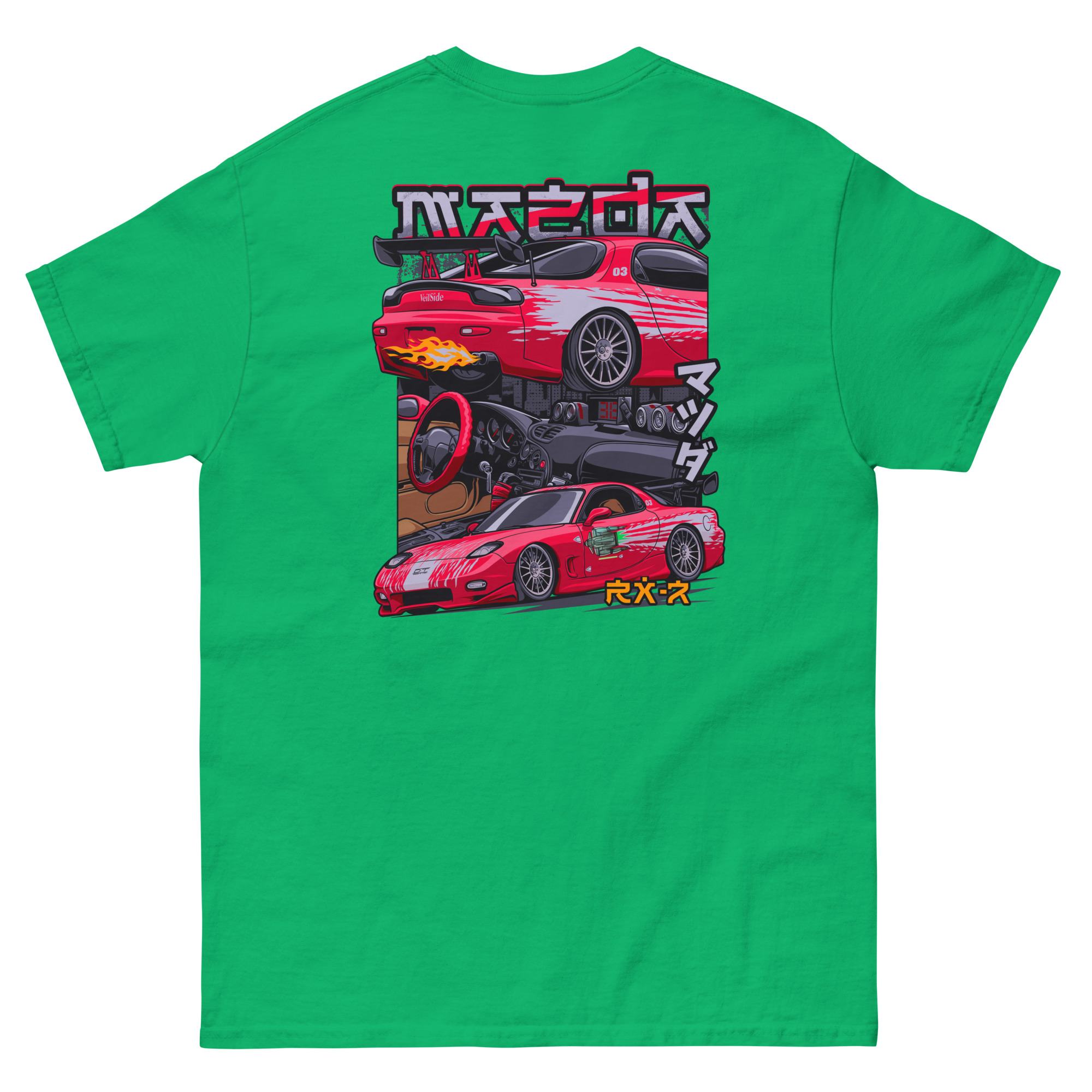 Dom's RX-7 Unisex Classic Tee (Front/Back Design) - Image 11