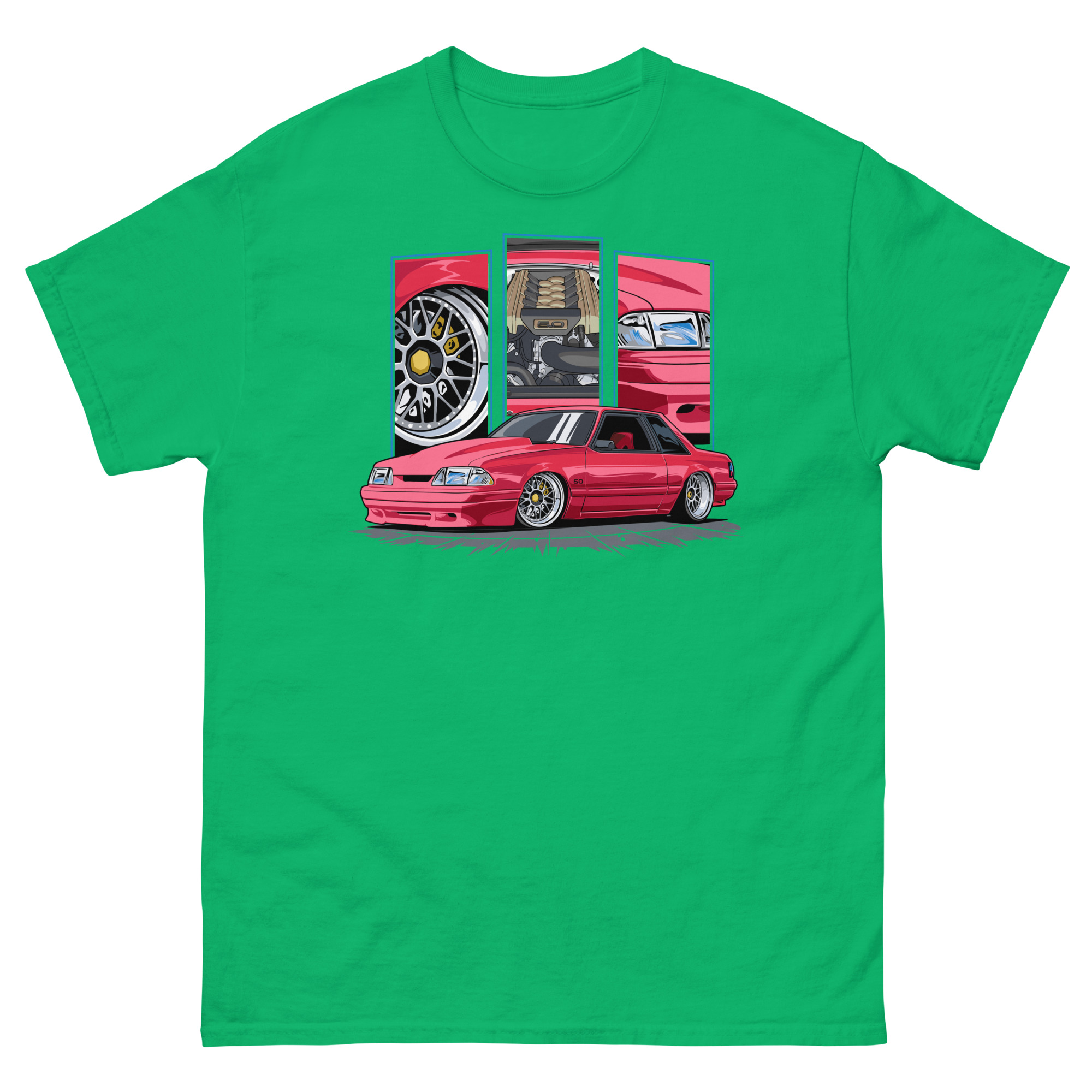 Red Foxbody Cobra Unisex Classic Tee - Image 11