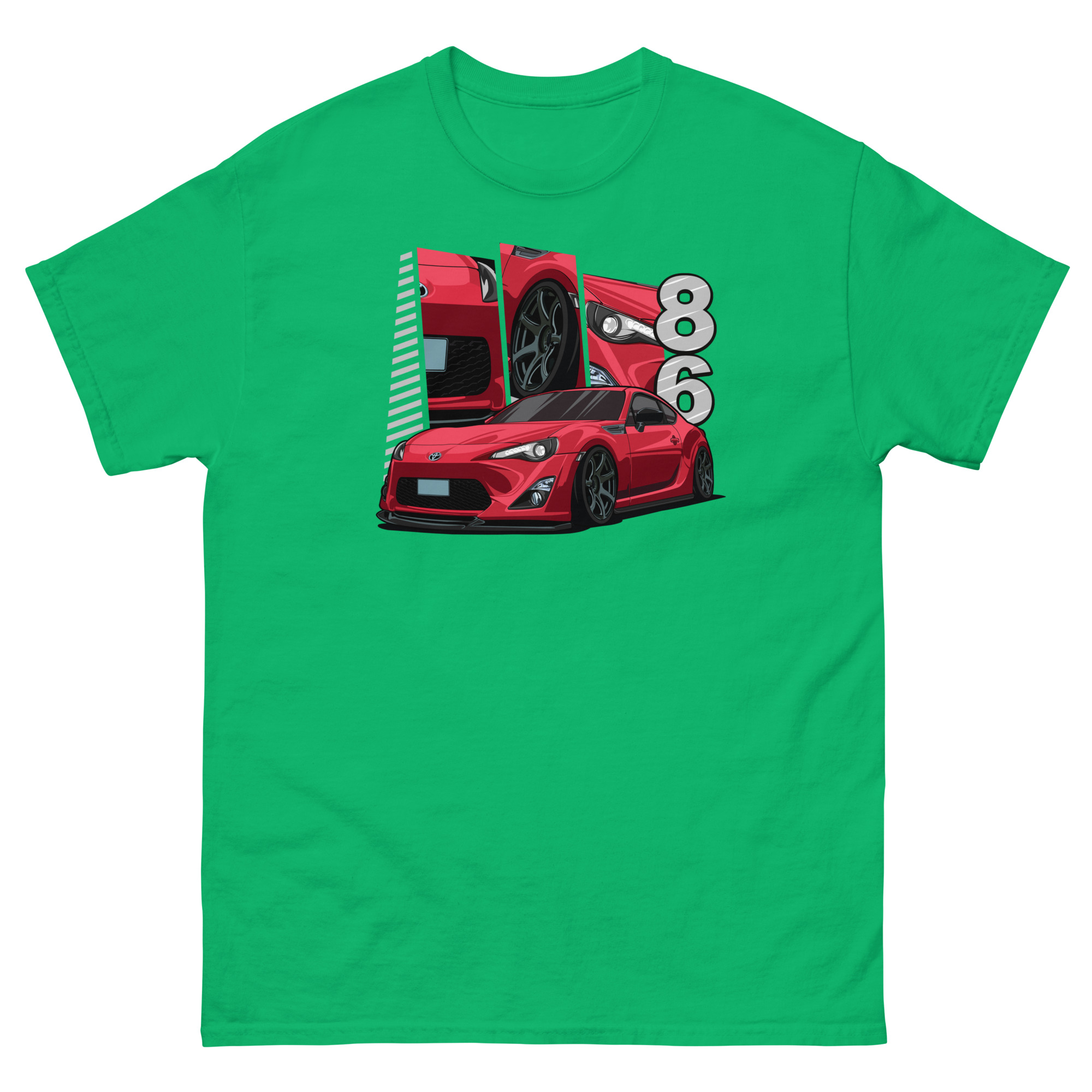 Red JDM GT86 Unisex Classic Tee - Image 21