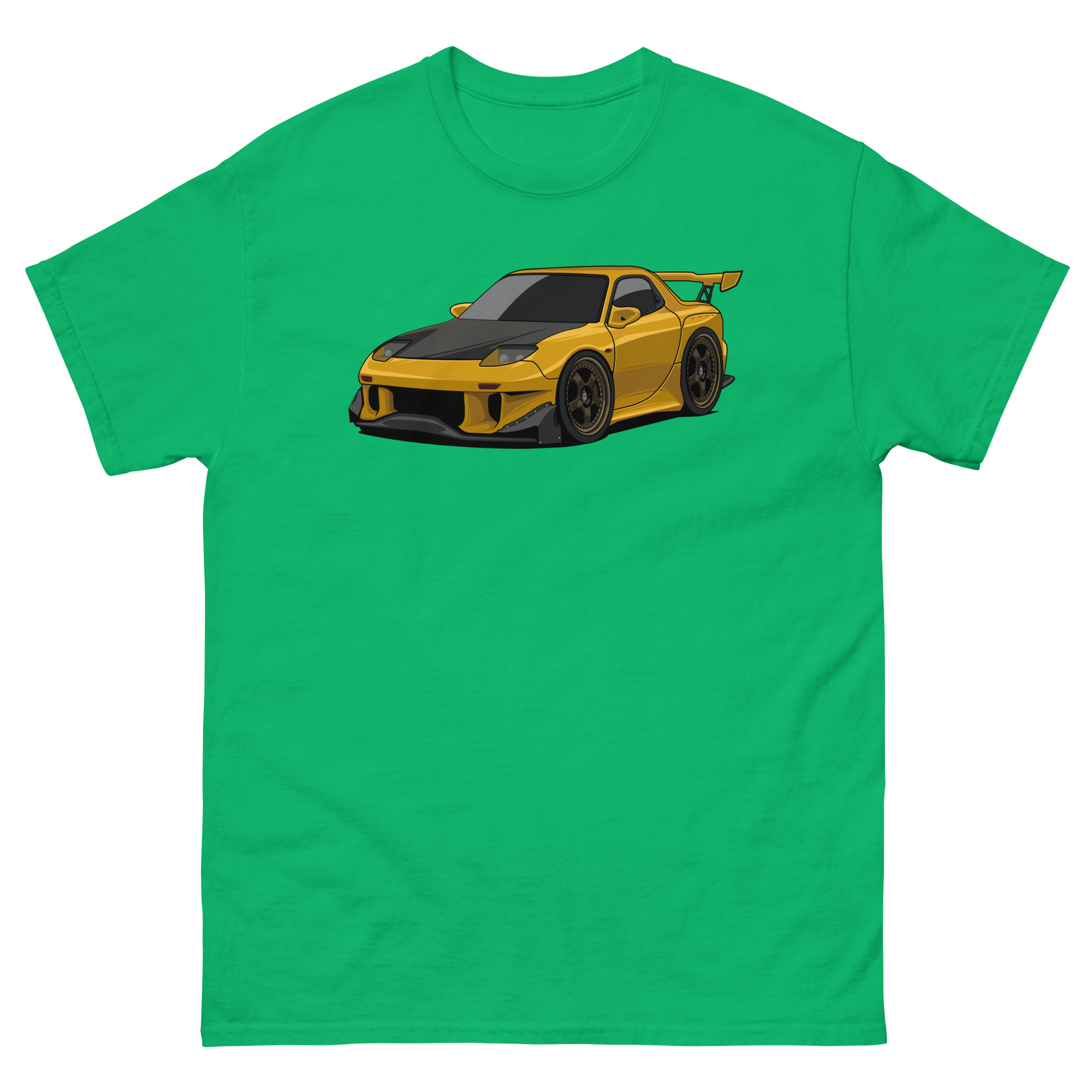 Yellow RX-7 Unisex Classic Tee - Image 21