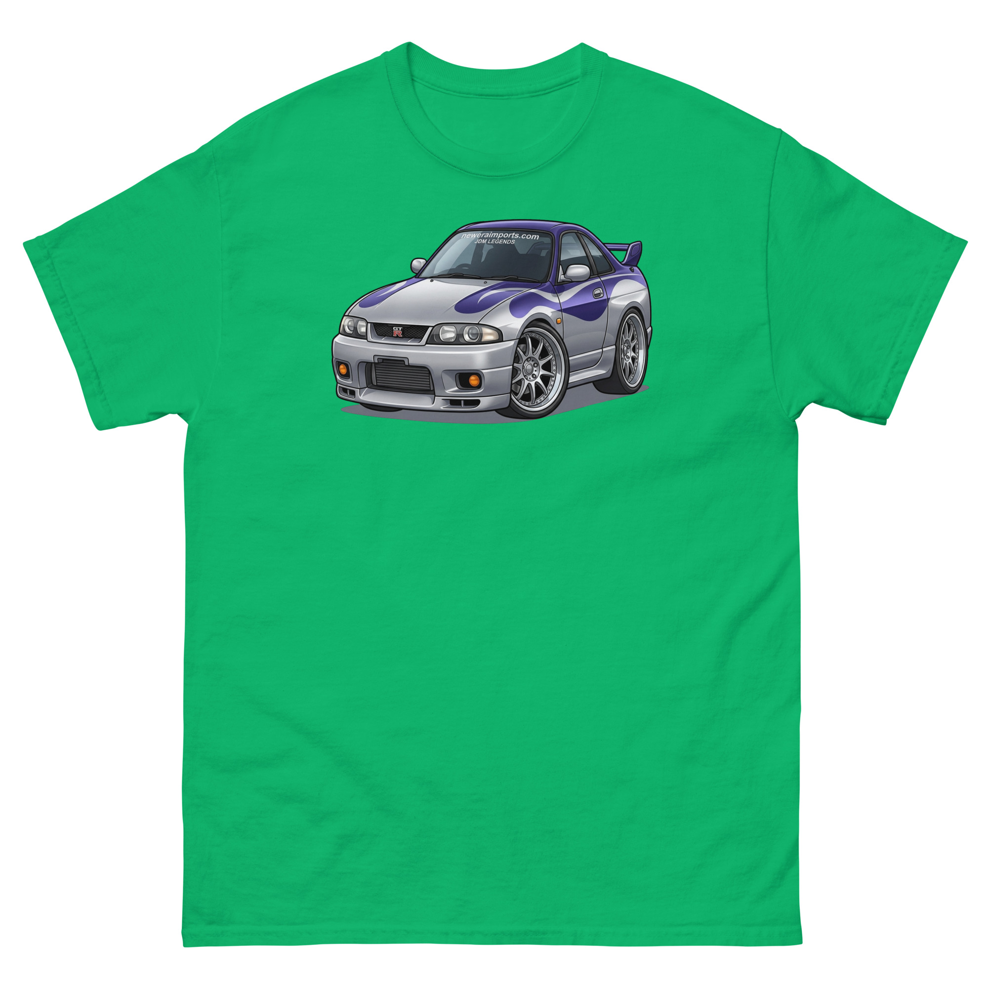 1996 Skyline GT-R R33 Chibi Style Unisex Classic Tee - Image 11