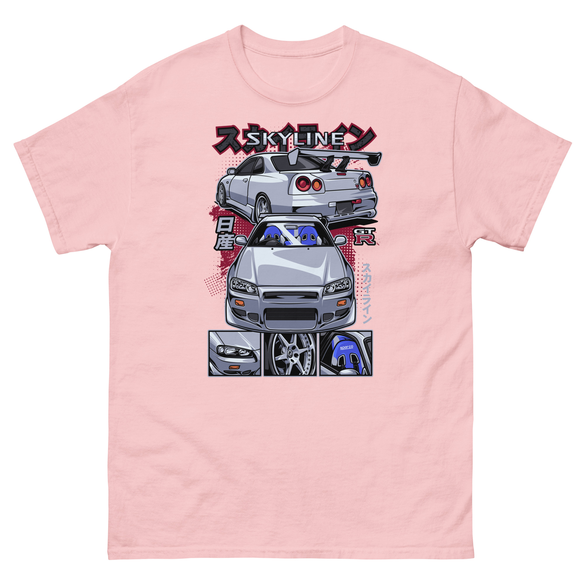 Silver Skyline GTR R34 Unisex Classic Tee - Image 19