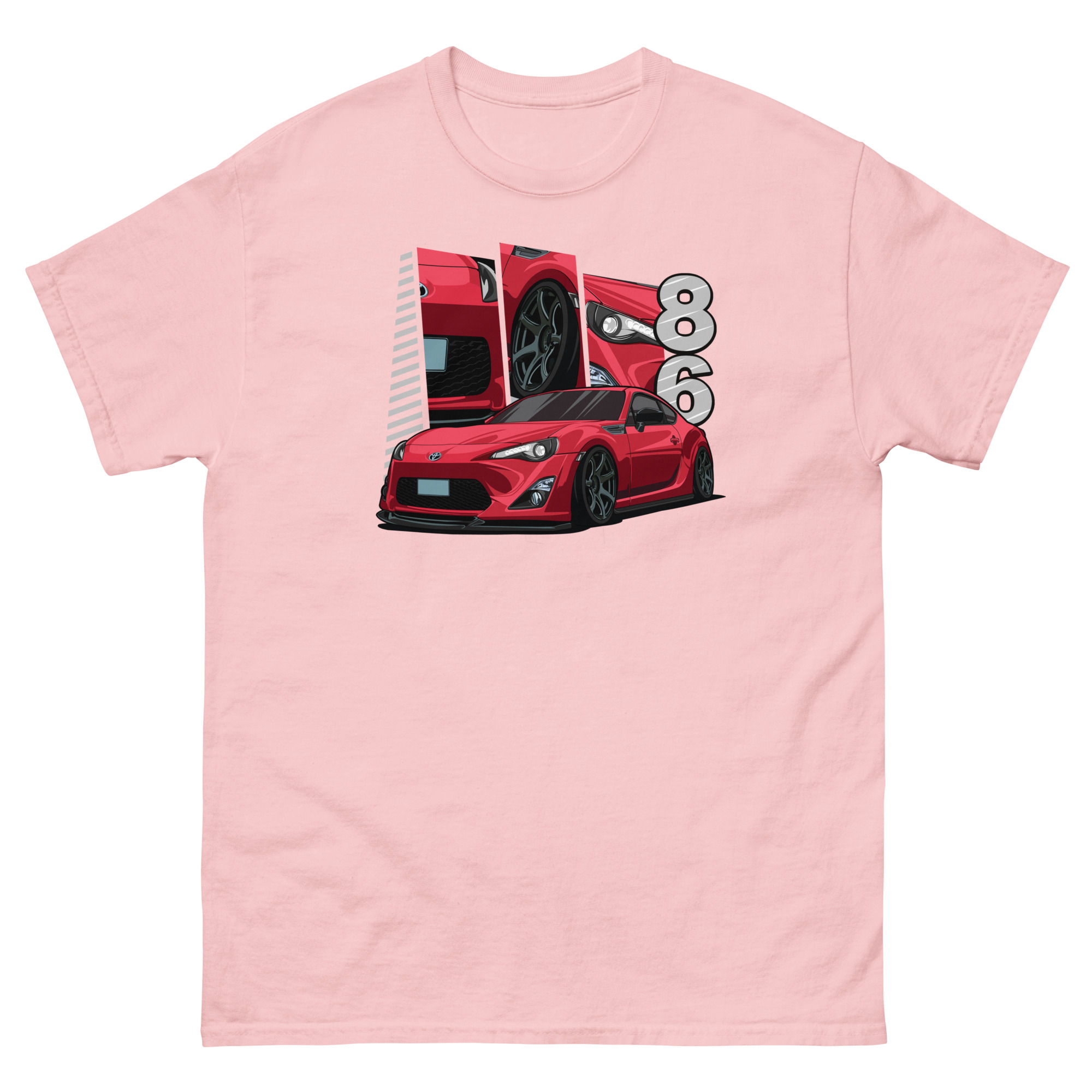 Red JDM GT86 Unisex Classic Tee - Image 37