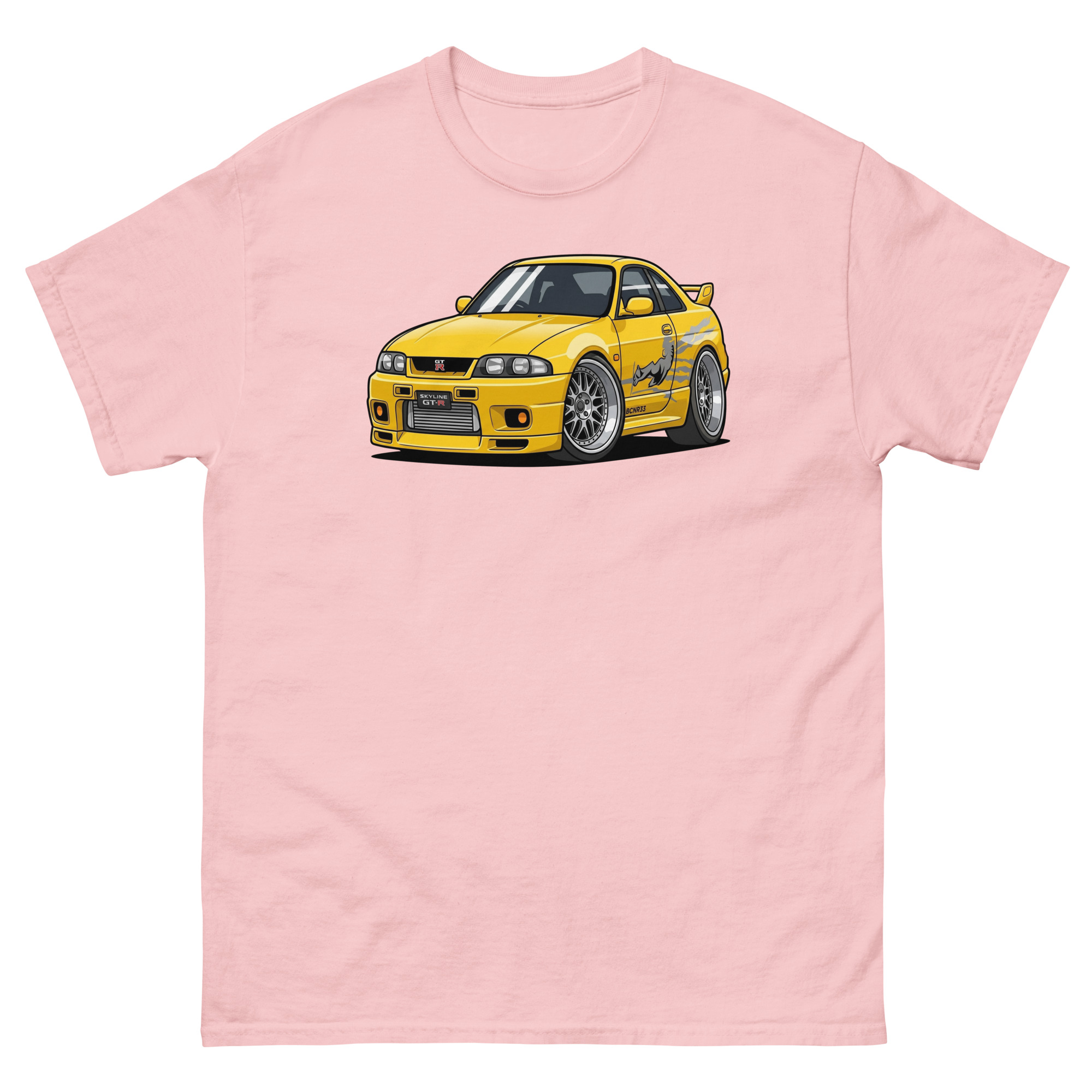 1995 Skyline GT-R R33 Chibi Style Unisex Classic Tee - Image 19