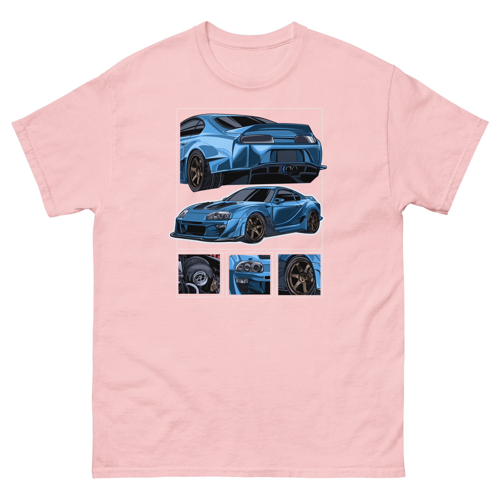 JDM Blue MK4 Supra Unisex Classic Tee - Image 37