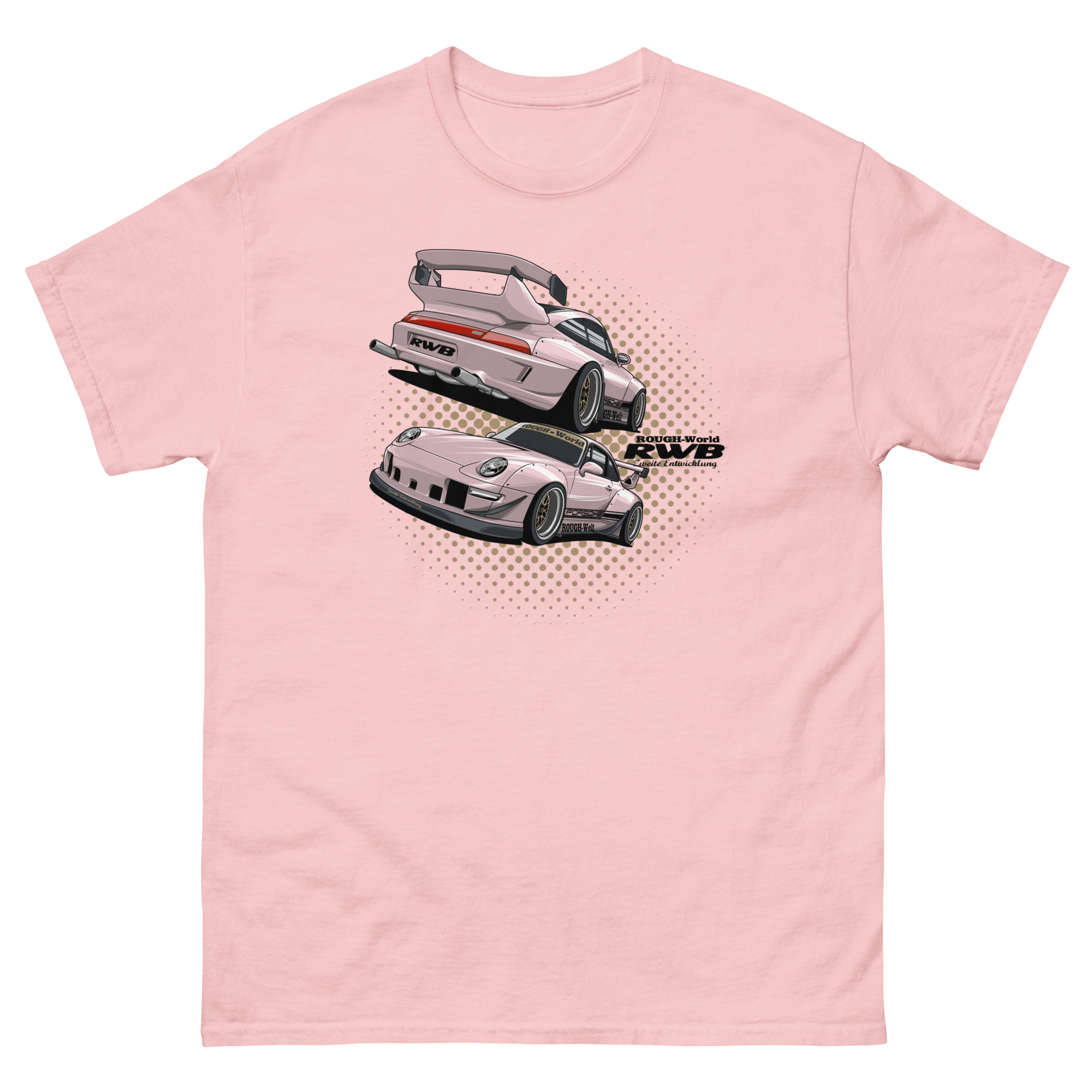 JDM Pink RWB Unisex Classic Tee - Image 19