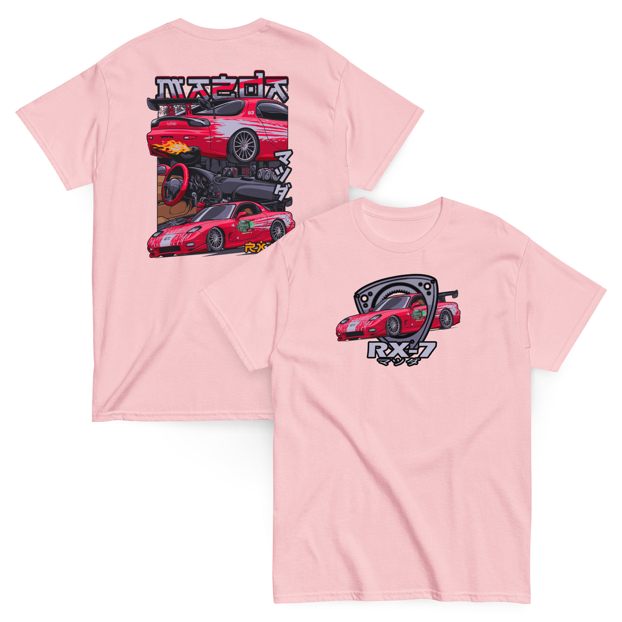 Dom's RX-7 Unisex Classic Tee (Front/Back Design) - Image 39