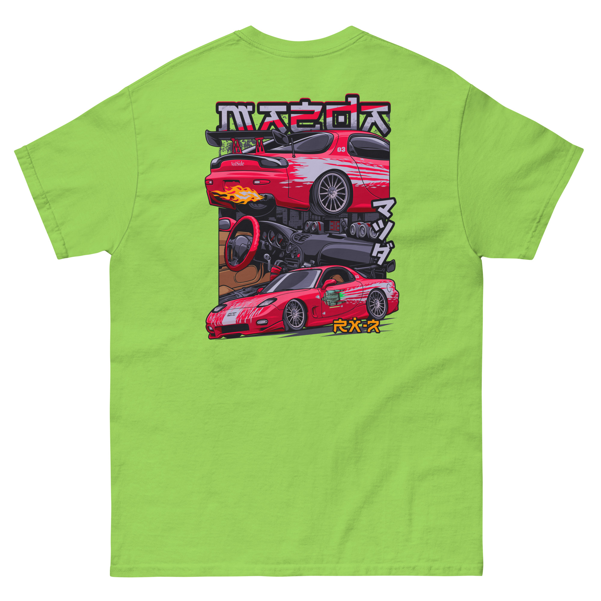 Dom's RX-7 Unisex Classic Tee (Front/Back Design) - Image 16
