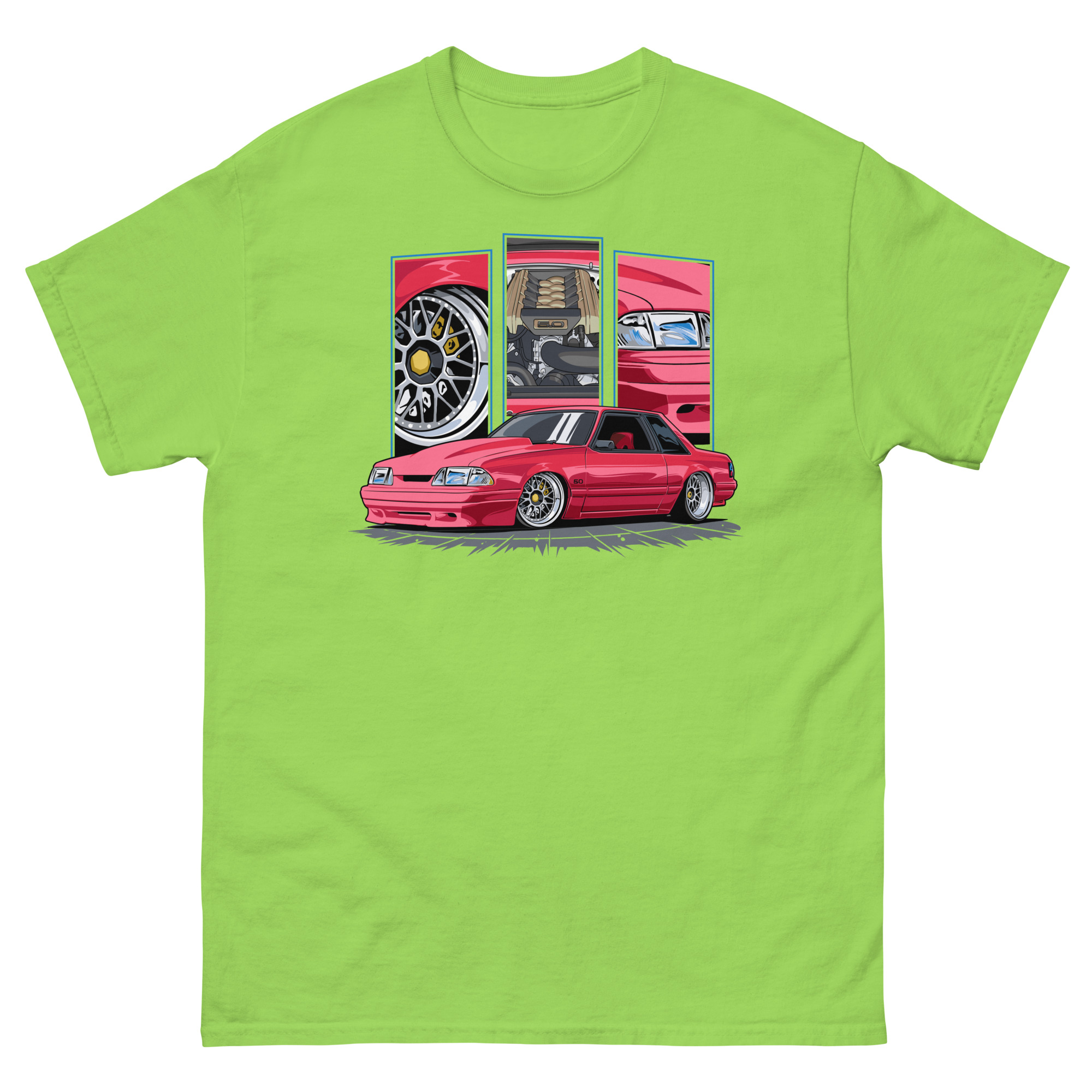 Red Foxbody Cobra Unisex Classic Tee - Image 16